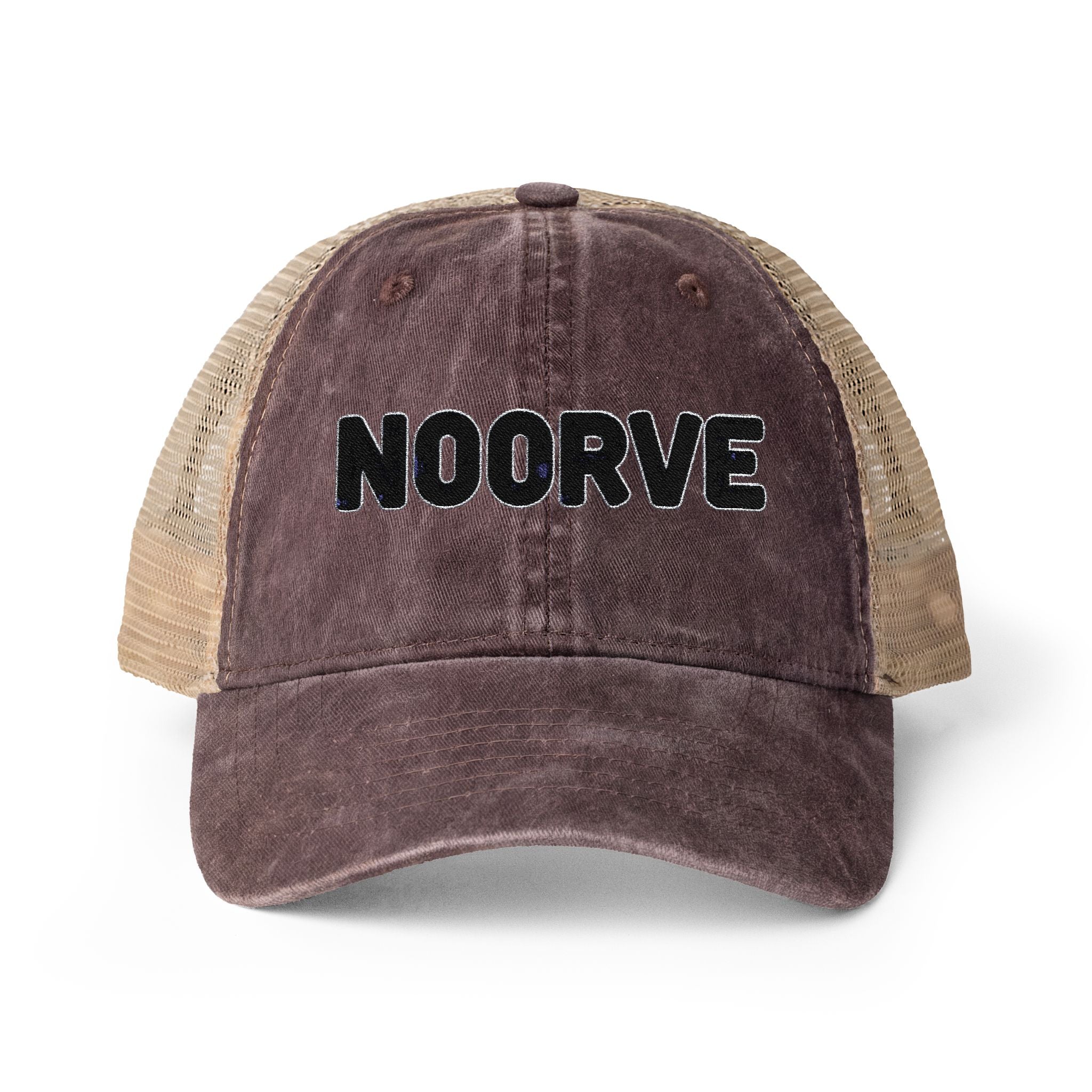 Lavender Stripe Washed Mesh-Back Cap | Noorve | Hats