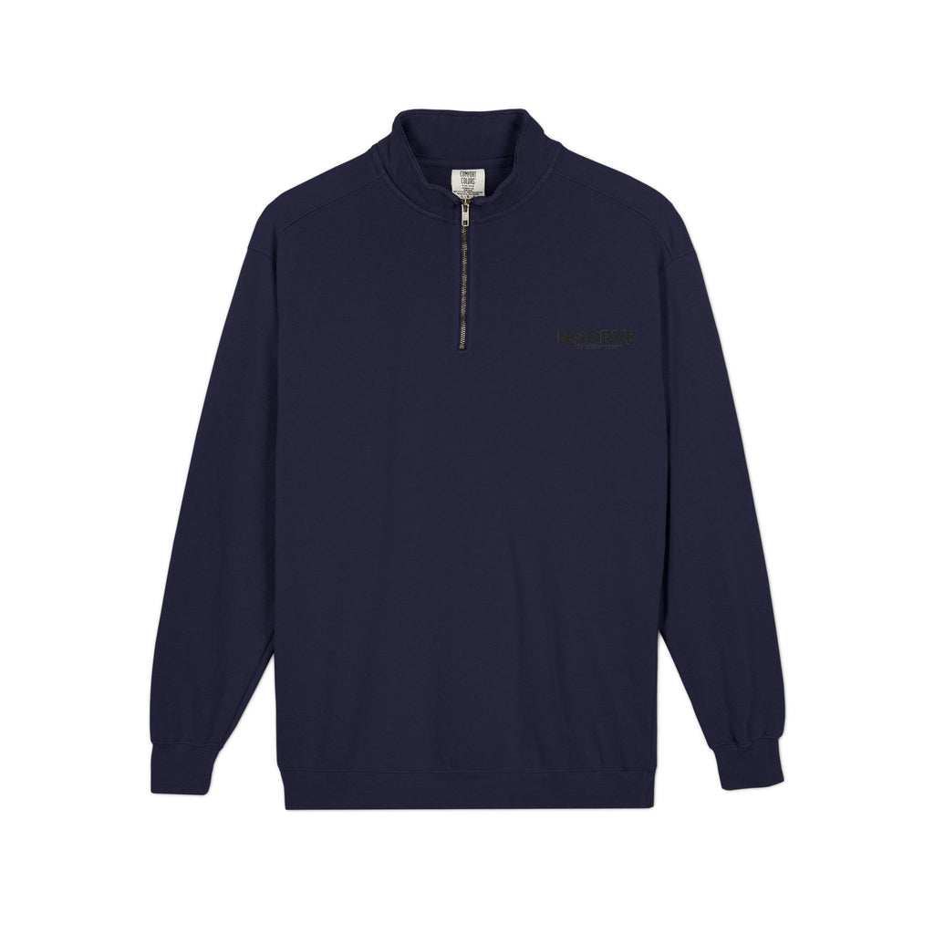 Quarter-Zip Sweatshirt — Midnight Snack Crew Raccoon Graphic | Noorve | Sweatshirt