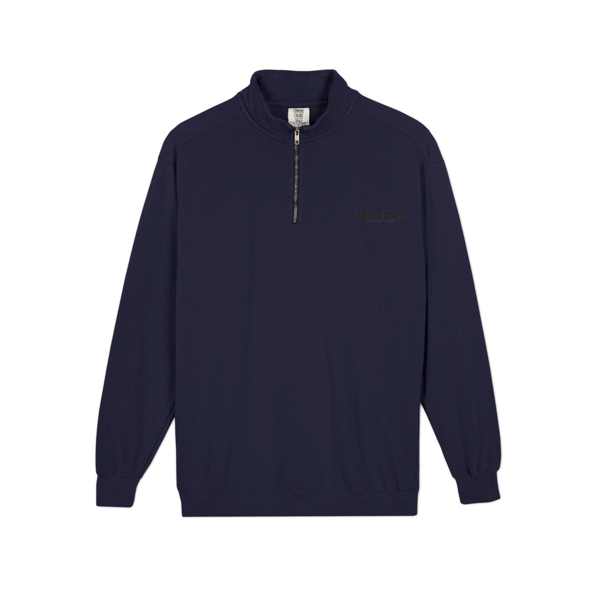 Quarter-Zip Sweatshirt — Midnight Snack Crew Raccoon Graphic | Noorve | Sweatshirt