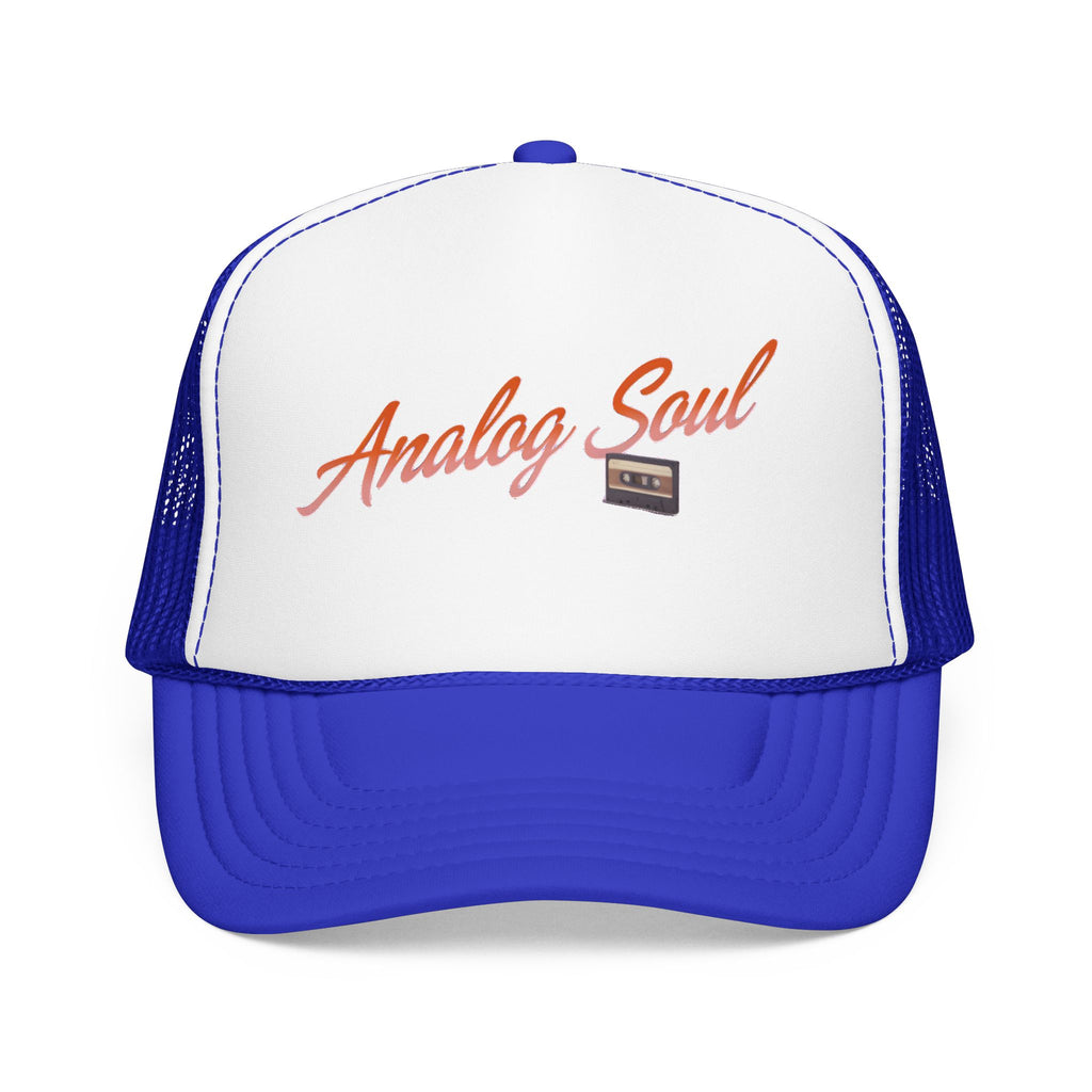 Trucker Hat — "Analog Soul" Retro Cassette Foam Cap