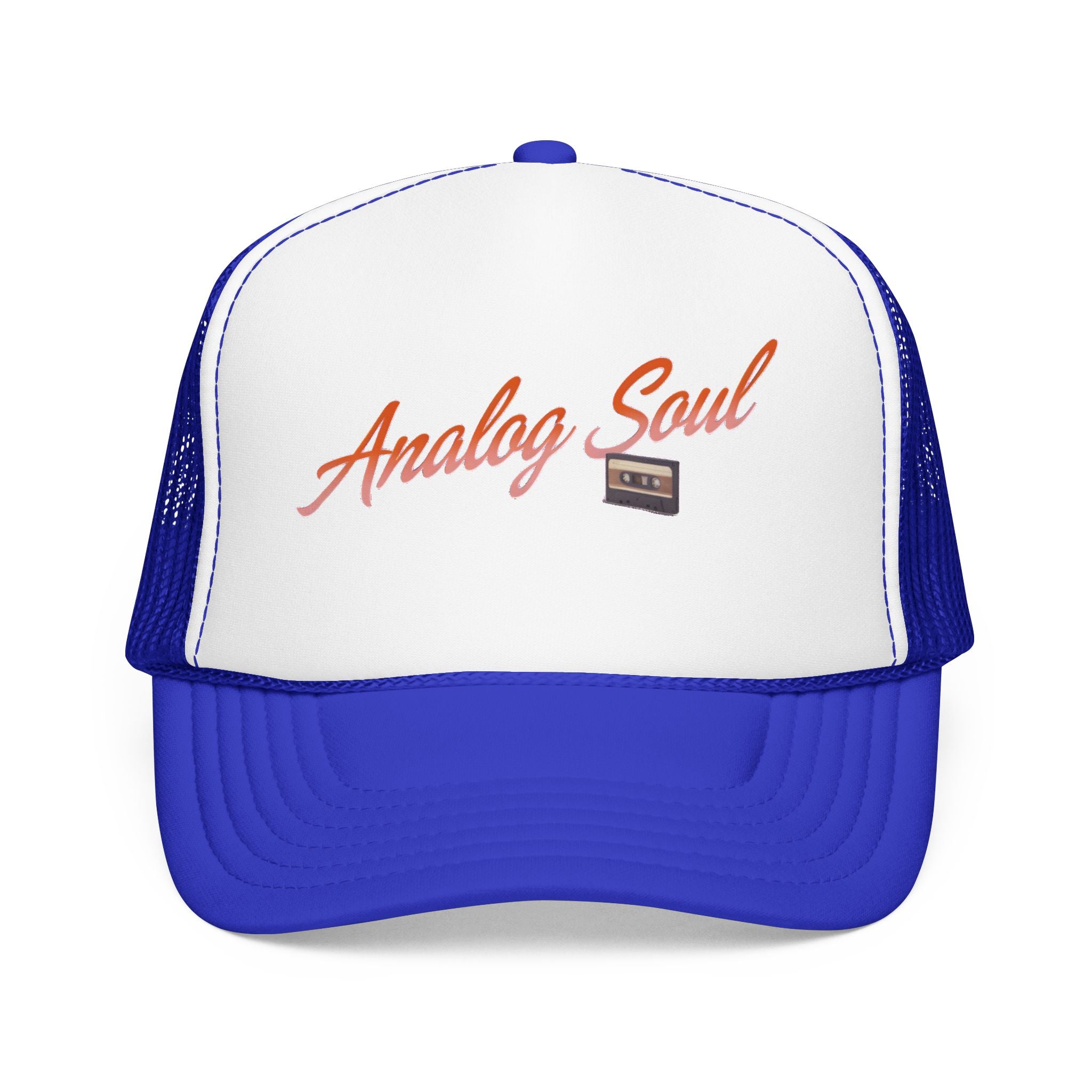Trucker Hat — "Analog Soul" Retro Cassette Foam Cap