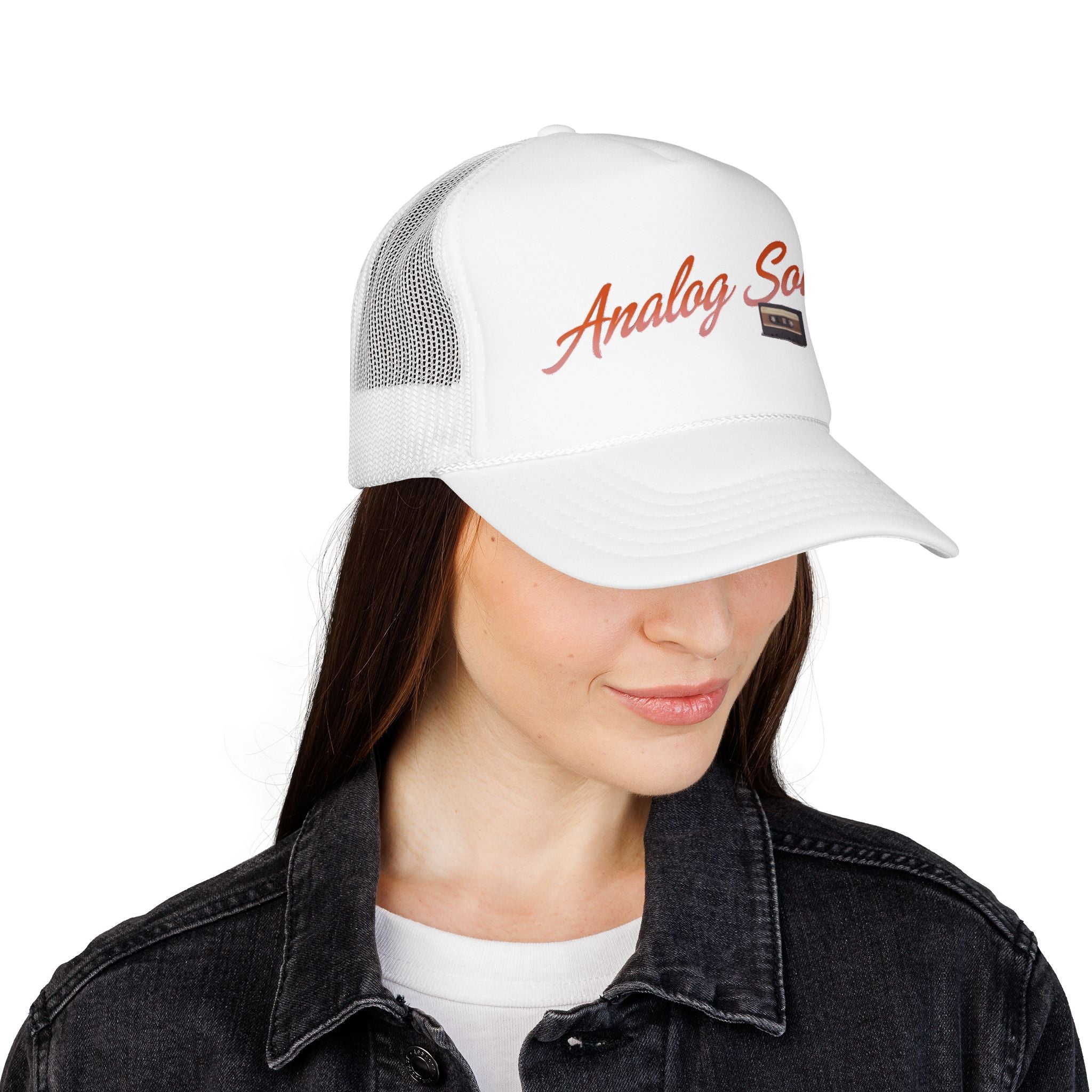 Analog Soul Trucker Hat — Retro Cassette Foam Trucker Cap