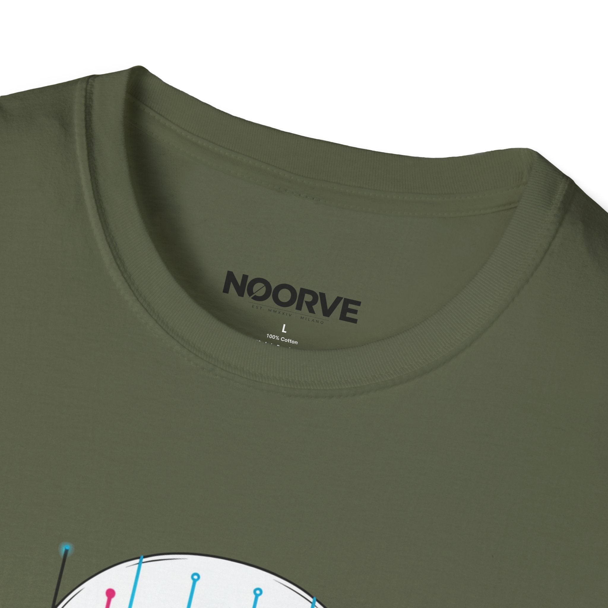 Cyber Skull T‑Shirt — 'Human Powered' Retro Futuristic Graphic Tee
