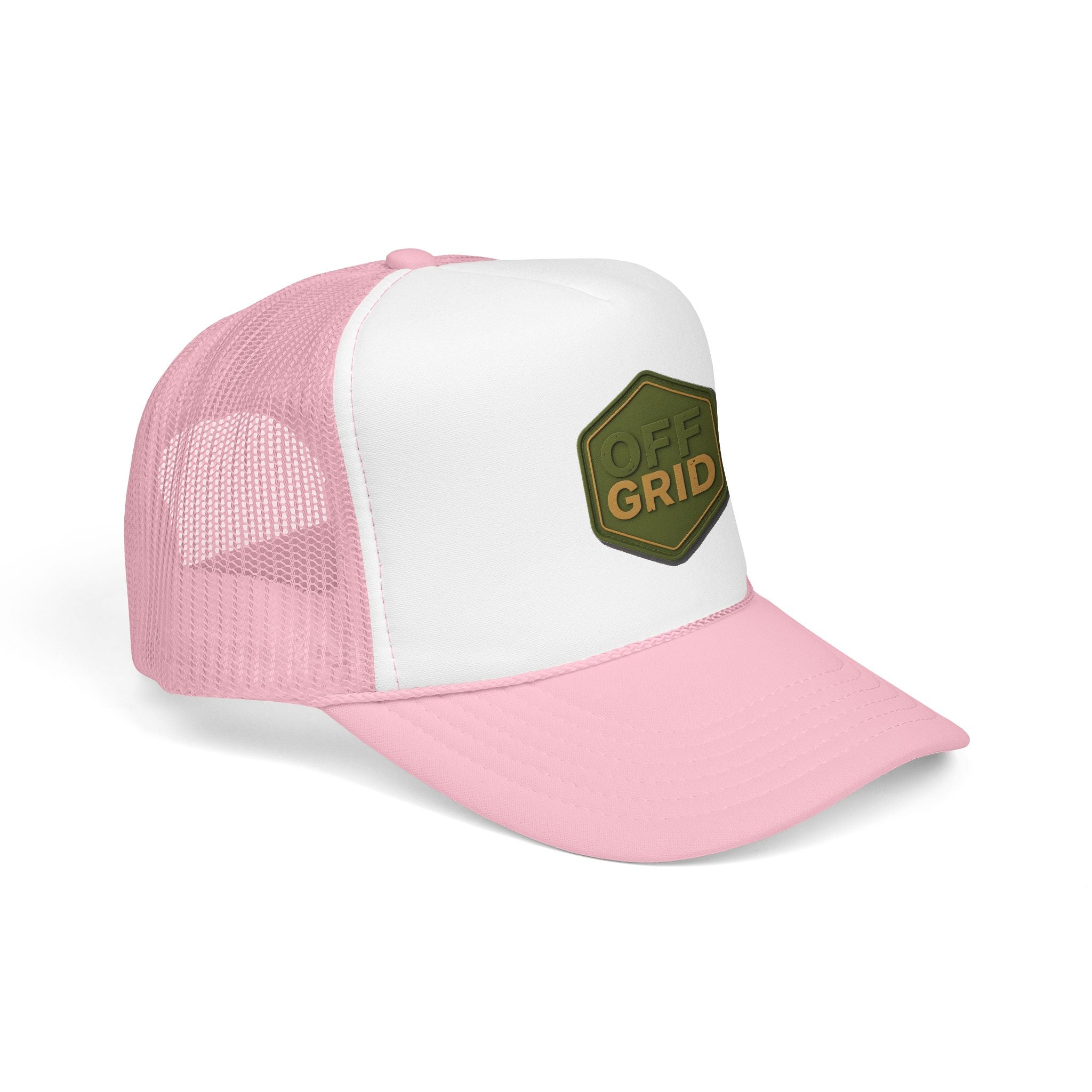 Off Grid Trucker Hat — Outdoor Adventure Foam Mesh Cap