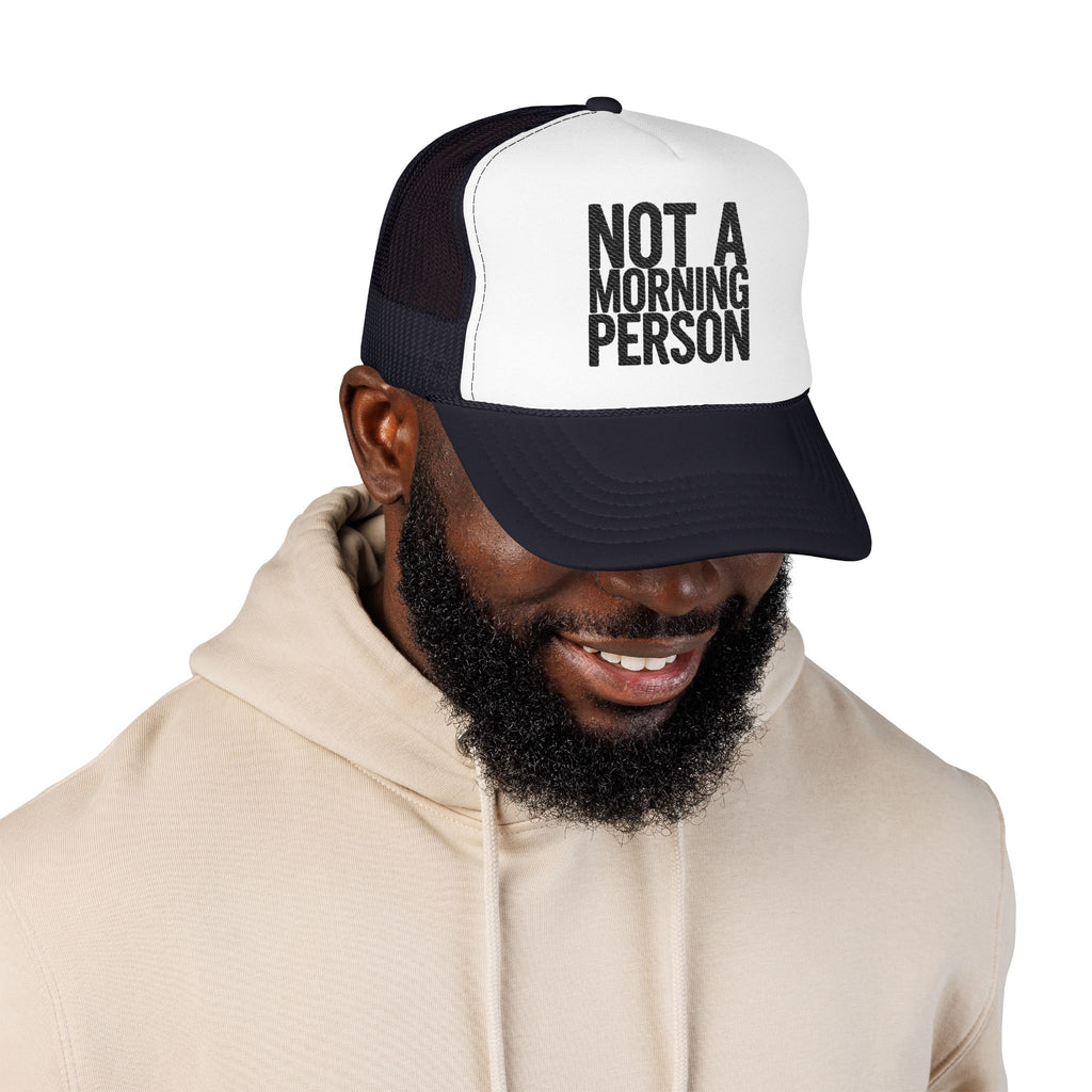 Trucker Hat — NOLA Music Person Glitter Text Foam Mesh Cap