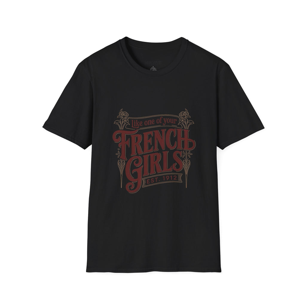 French Girls T-Shirt — "Like One of Your French Girls" Vintage Script Tee