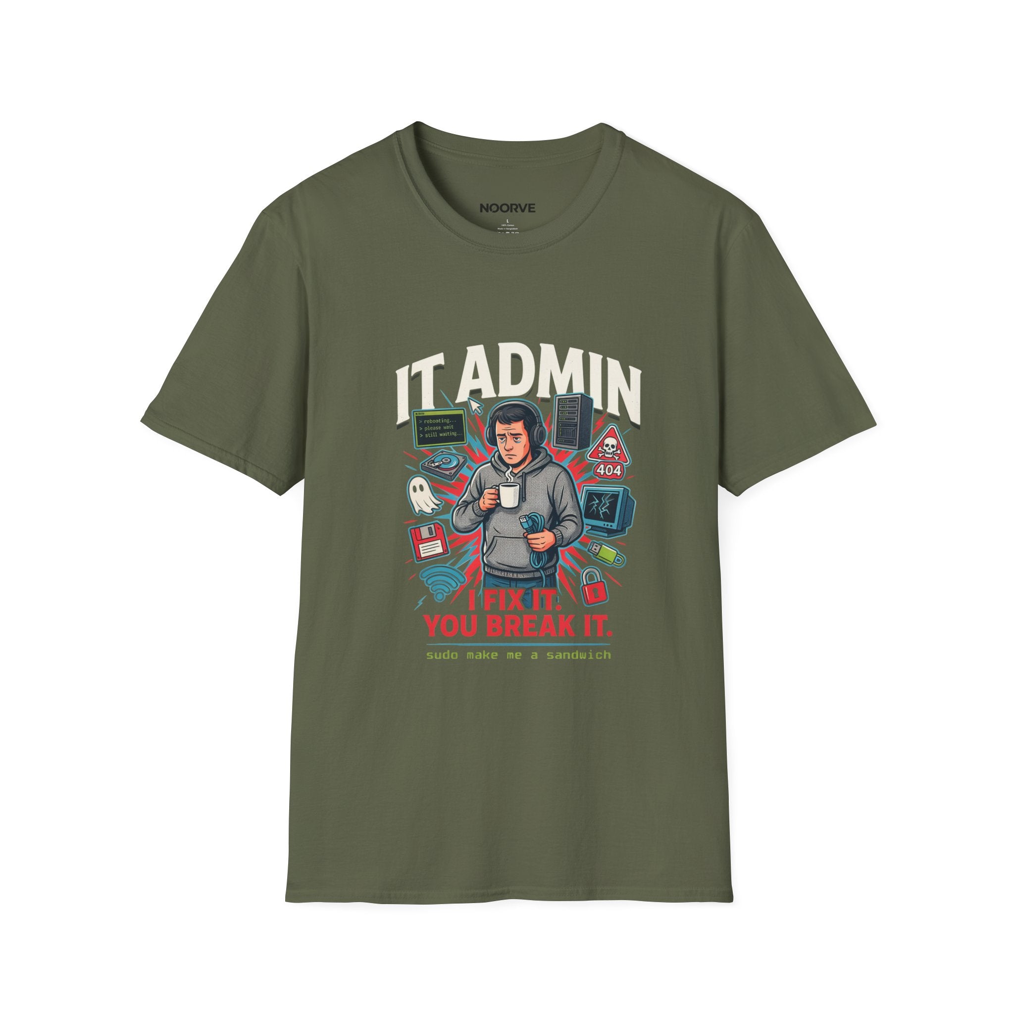 IT Admin T‑Shirt – "I Fix It If You Break It" Graphic Tee for Tech Professionals