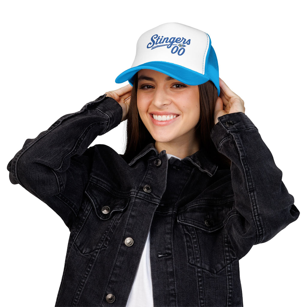 Stingers '00 Trucker Hat — Vintage Script Foam Mesh Cap