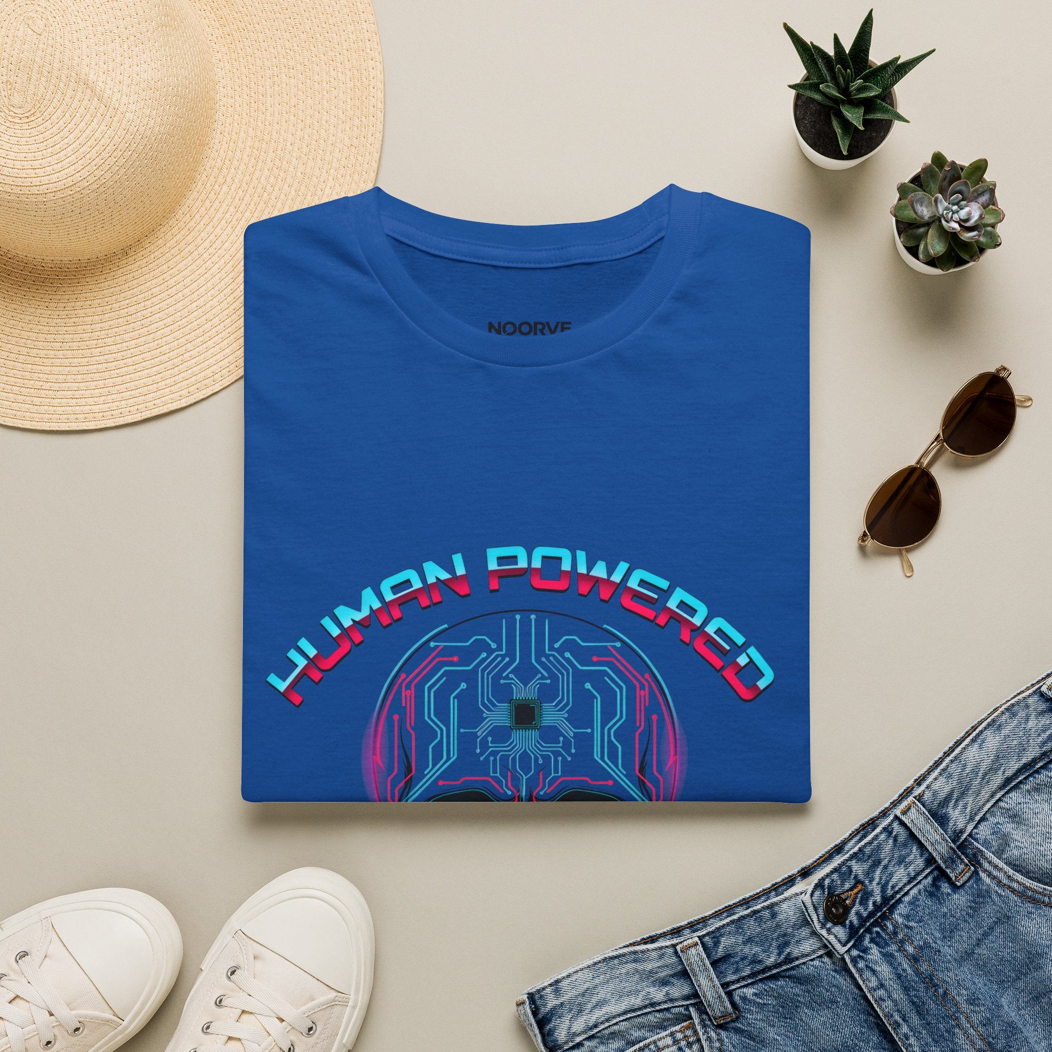 Skull Human Powered Graphic T-Shirt | Noorve | T-Shirt