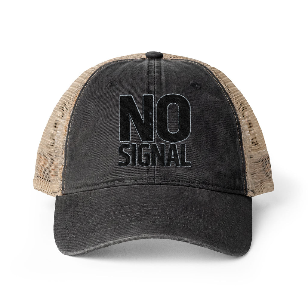Dusty Pink Floral Washed Mesh-Back Cap