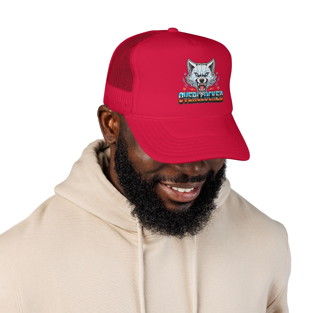 Wolf Trucker Hat — Fierce Arctic Wolf Foam Trucker Cap