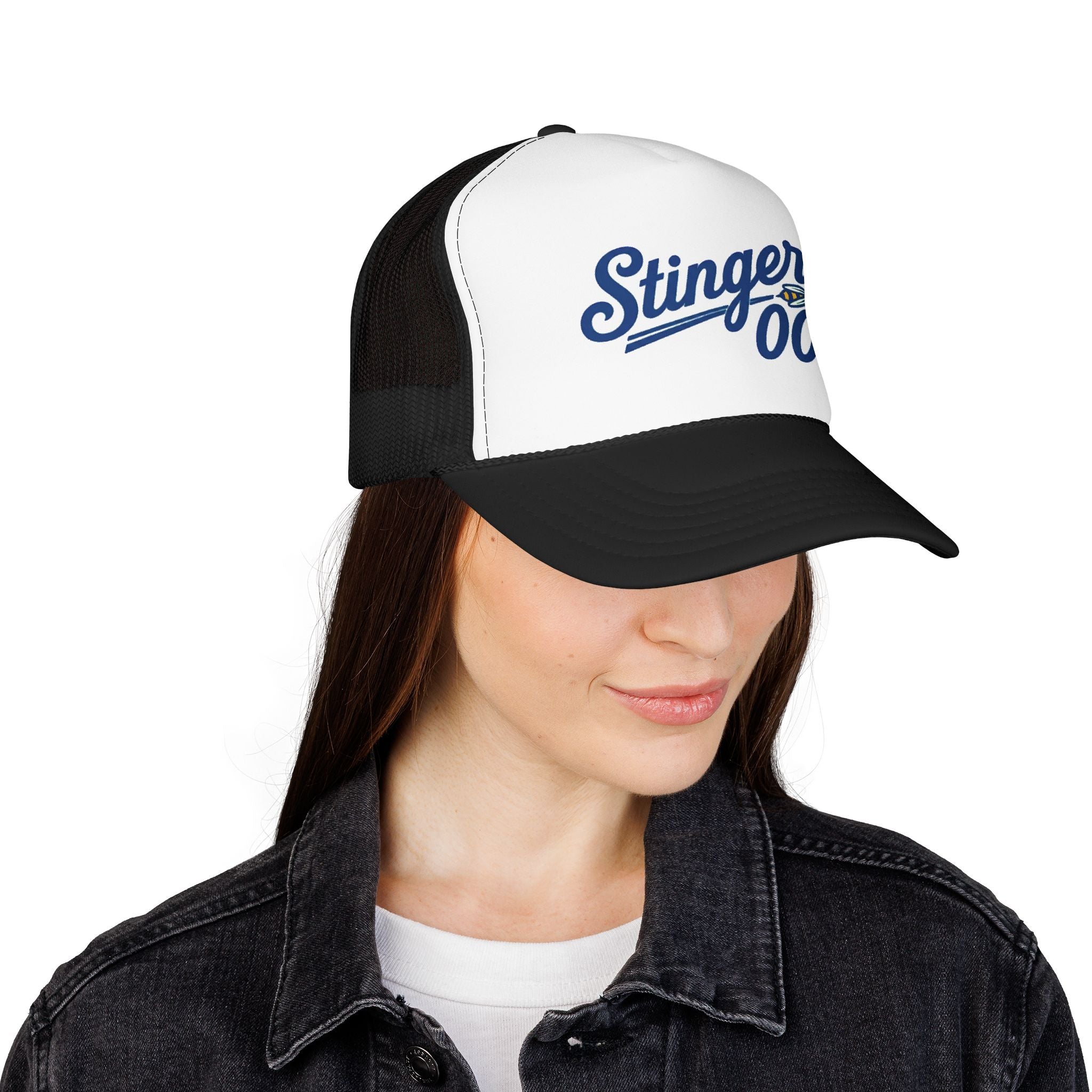 Stingers 00 Foam Trucker Hat — Retro Sports Mesh Cap