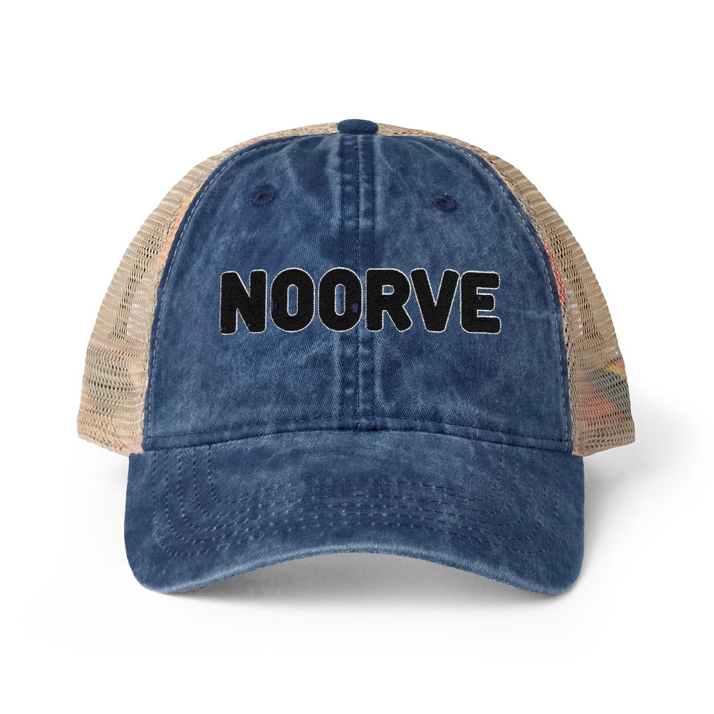 Lavender Stripe Washed Mesh-Back Cap | Noorve | Hats
