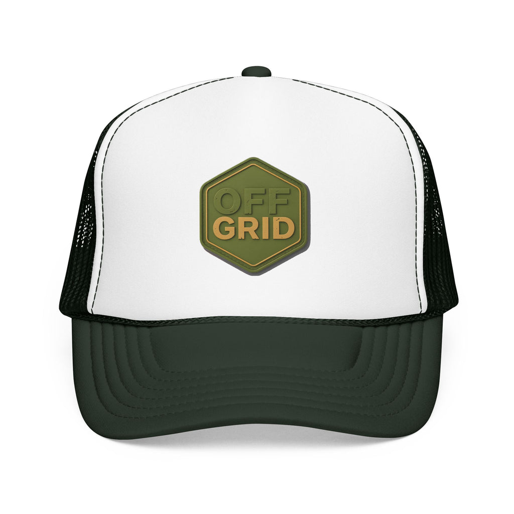Off Grid Trucker Hat — Outdoor Adventure Foam Mesh Cap | Noorve | Hats