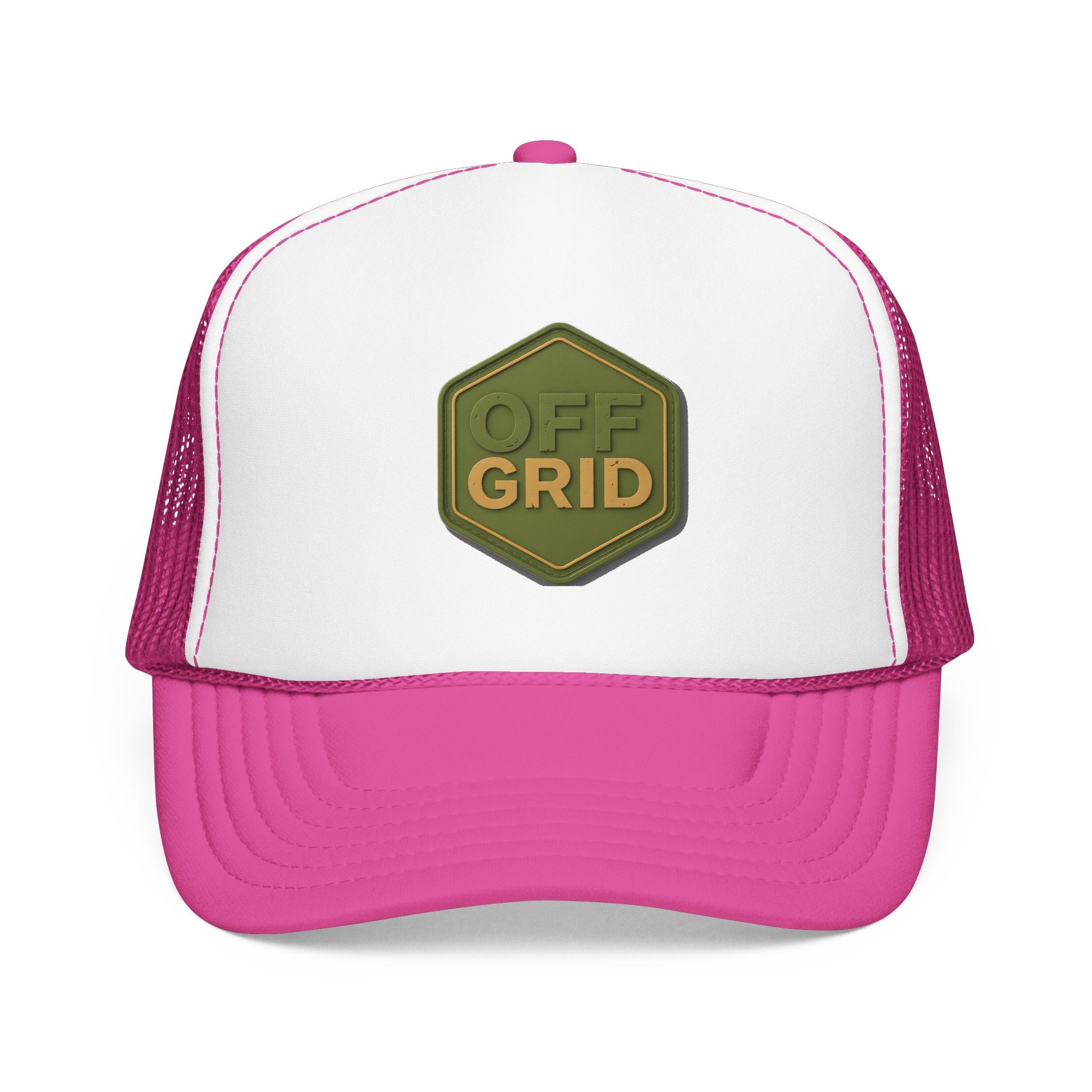 Off Grid Patch Trucker Hat — Military Green Adventure Cap | Noorve | Hats