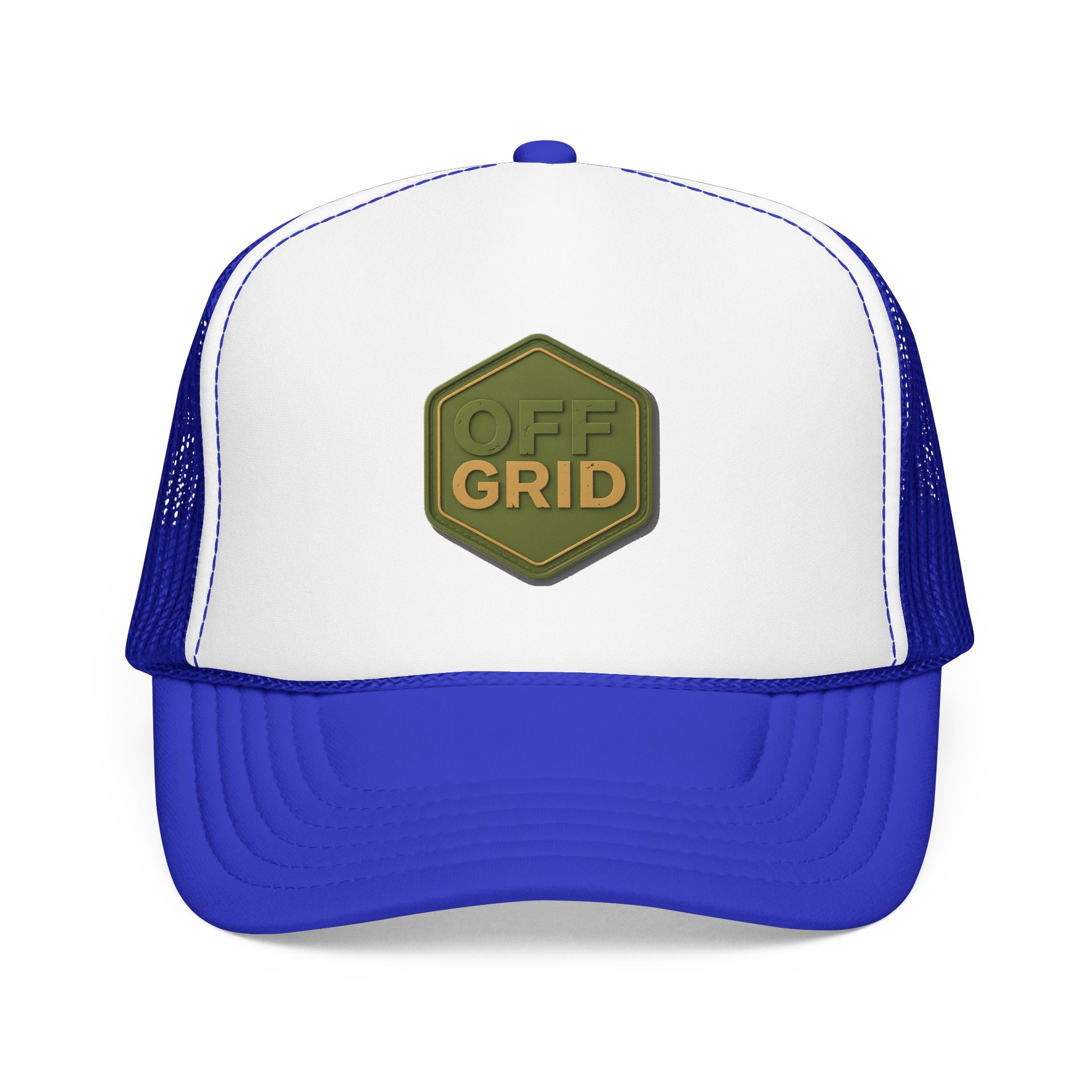Off Grid Trucker Hat — Outdoor Adventure Foam Mesh Cap