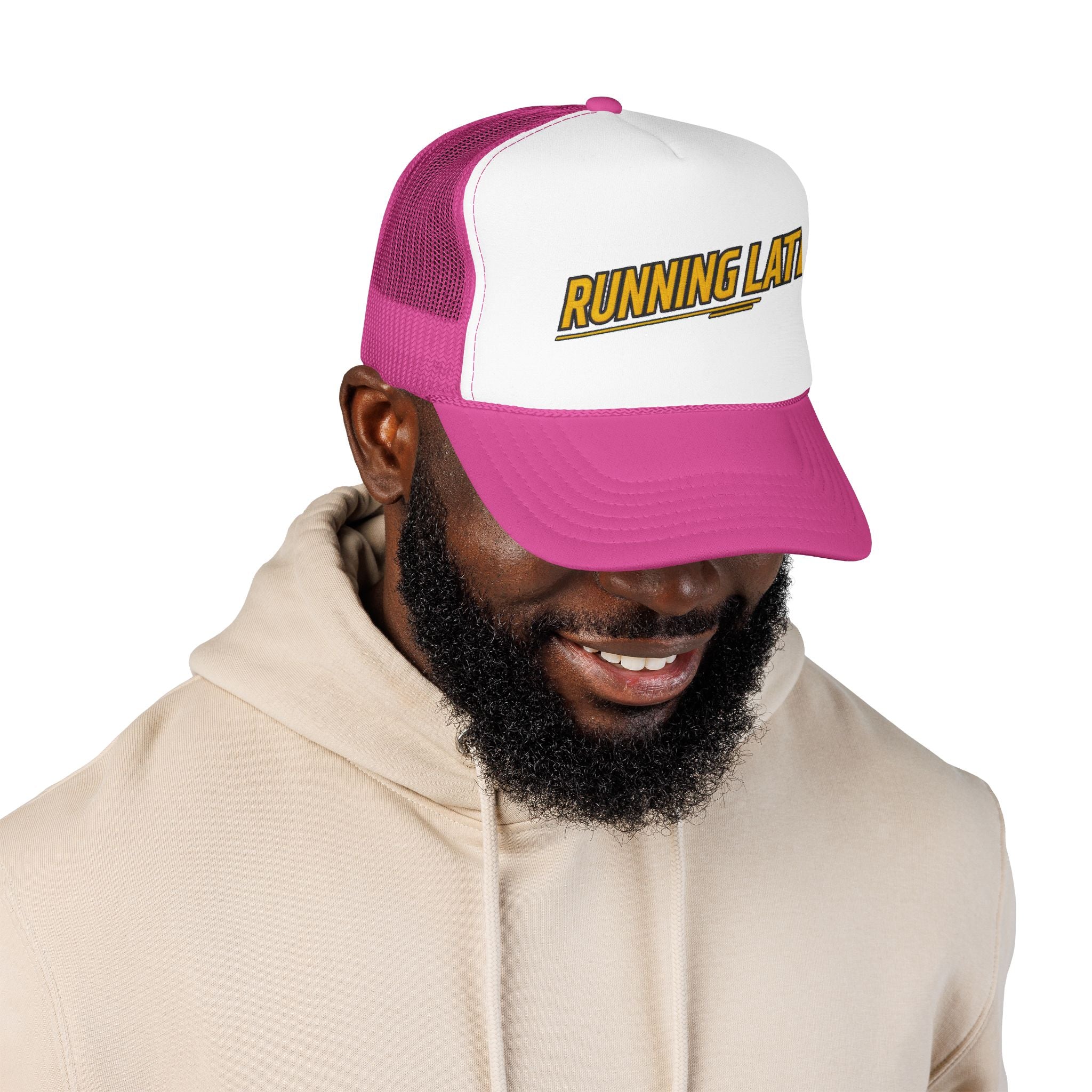 Running Late Trucker Hat — Vintage Mesh Edition