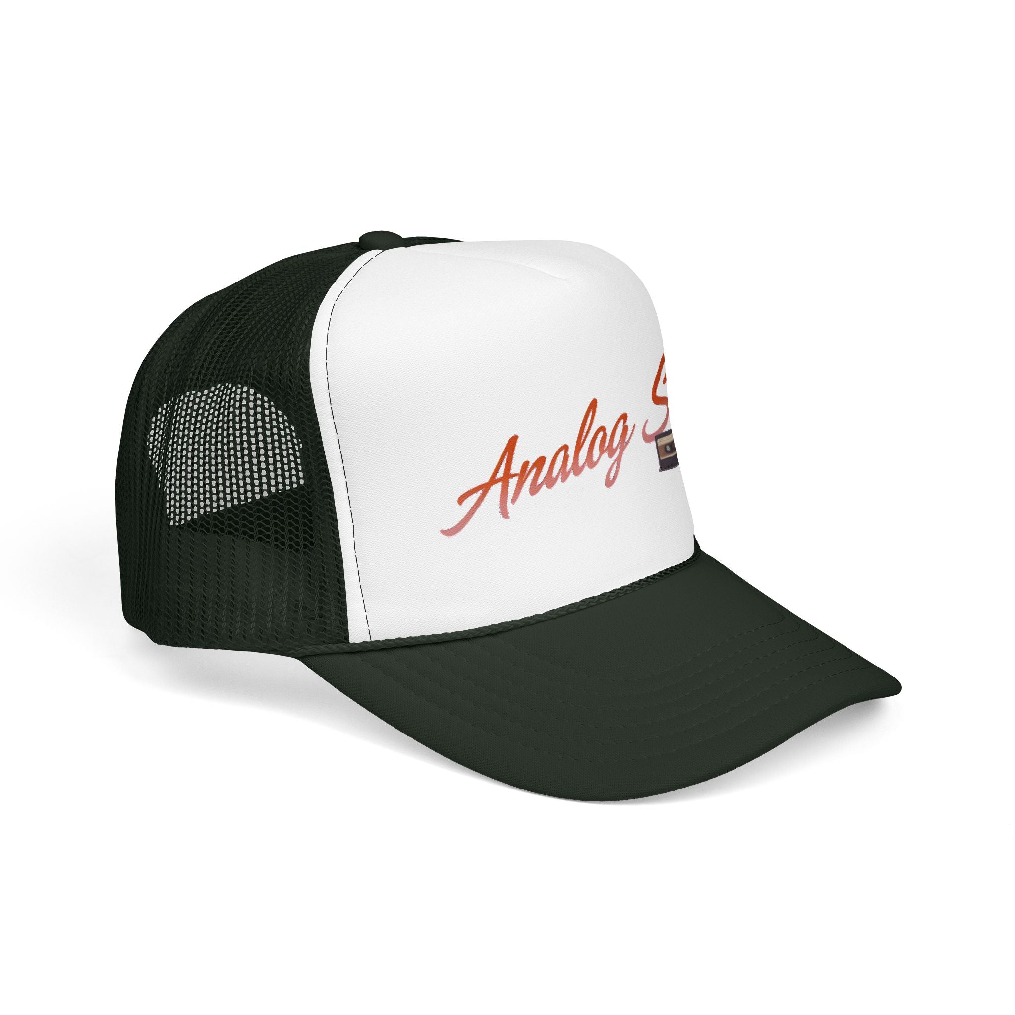 Analog Soul Trucker Hat — Retro Cassette Foam Trucker Cap