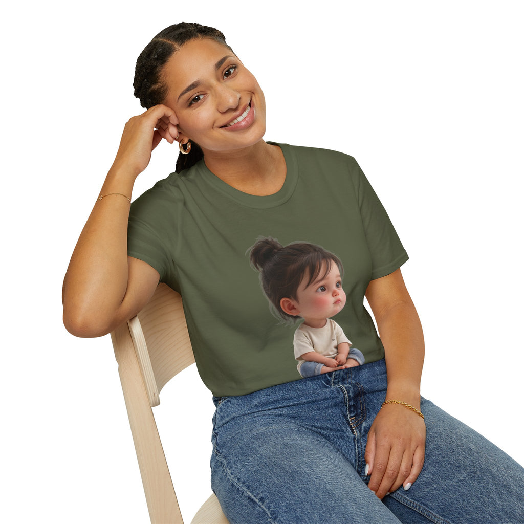 Cute Toddler Portrait T-Shirt — Adorable Baby Face Graphic Tee
