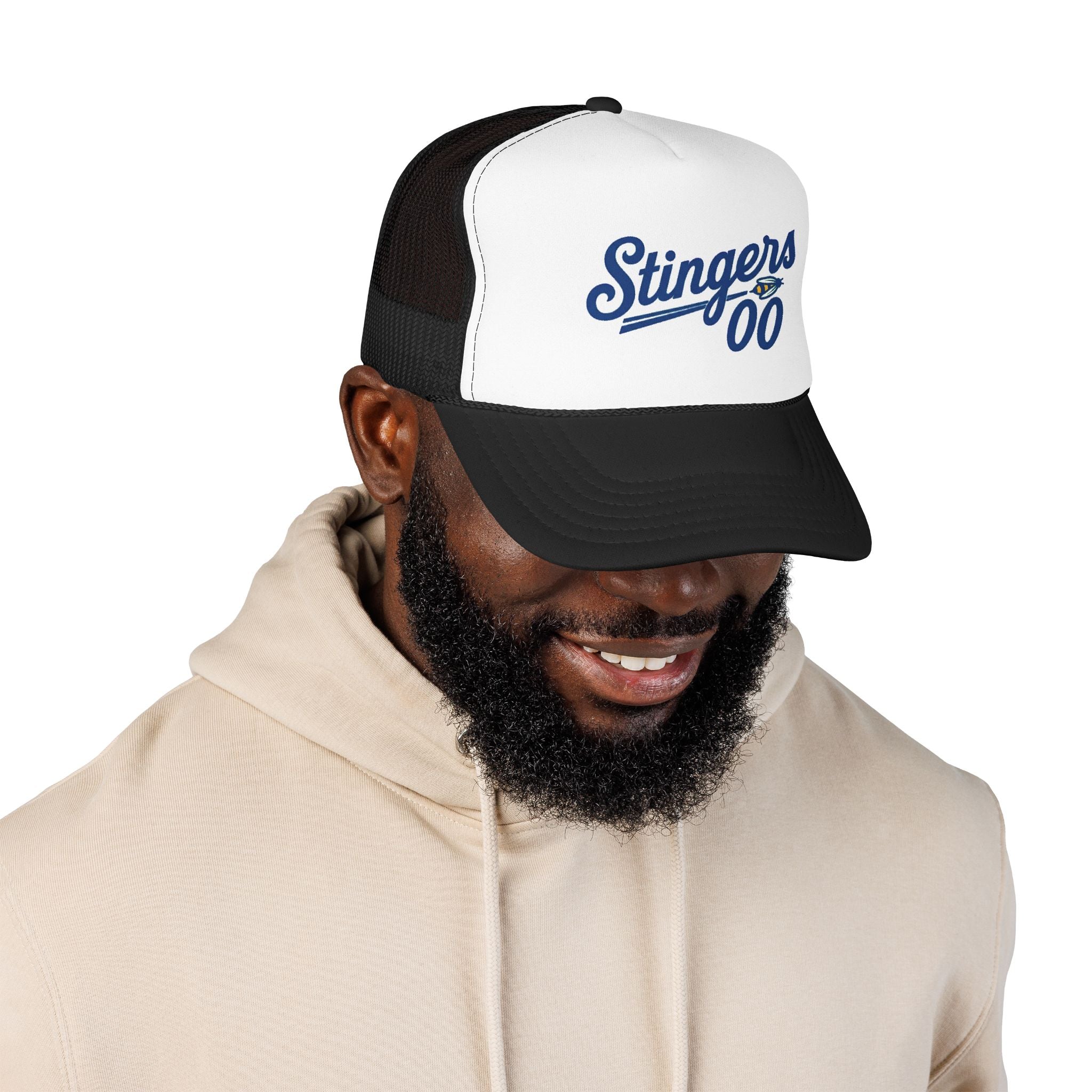 Stingers 00 Foam Trucker Hat — Retro Sports Mesh Cap