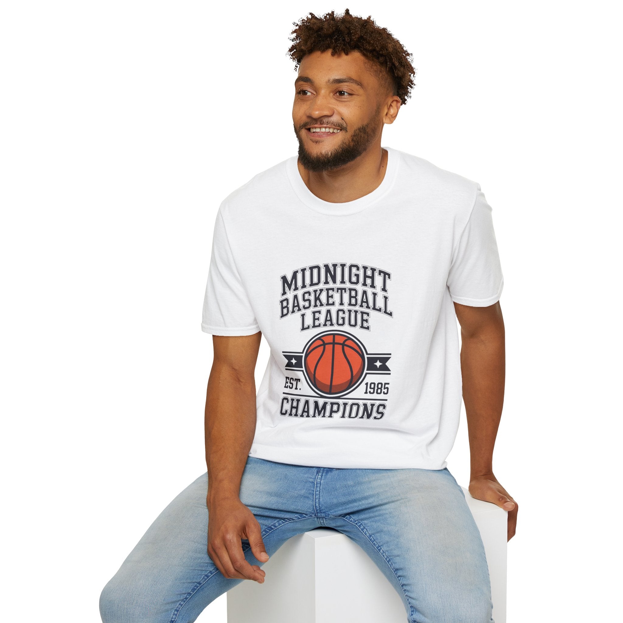 Midnight Basketball League T-Shirt — Vintage Champs Graphic Tee | Noorve | T-Shirt