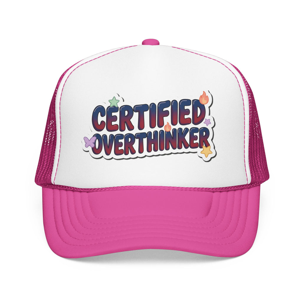 Trucker Hat — Certified Overthinker Foam Patch Cap | Noorve | Hats