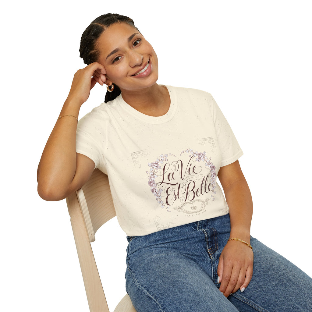 La Vie Est Belle Floral T-Shirt