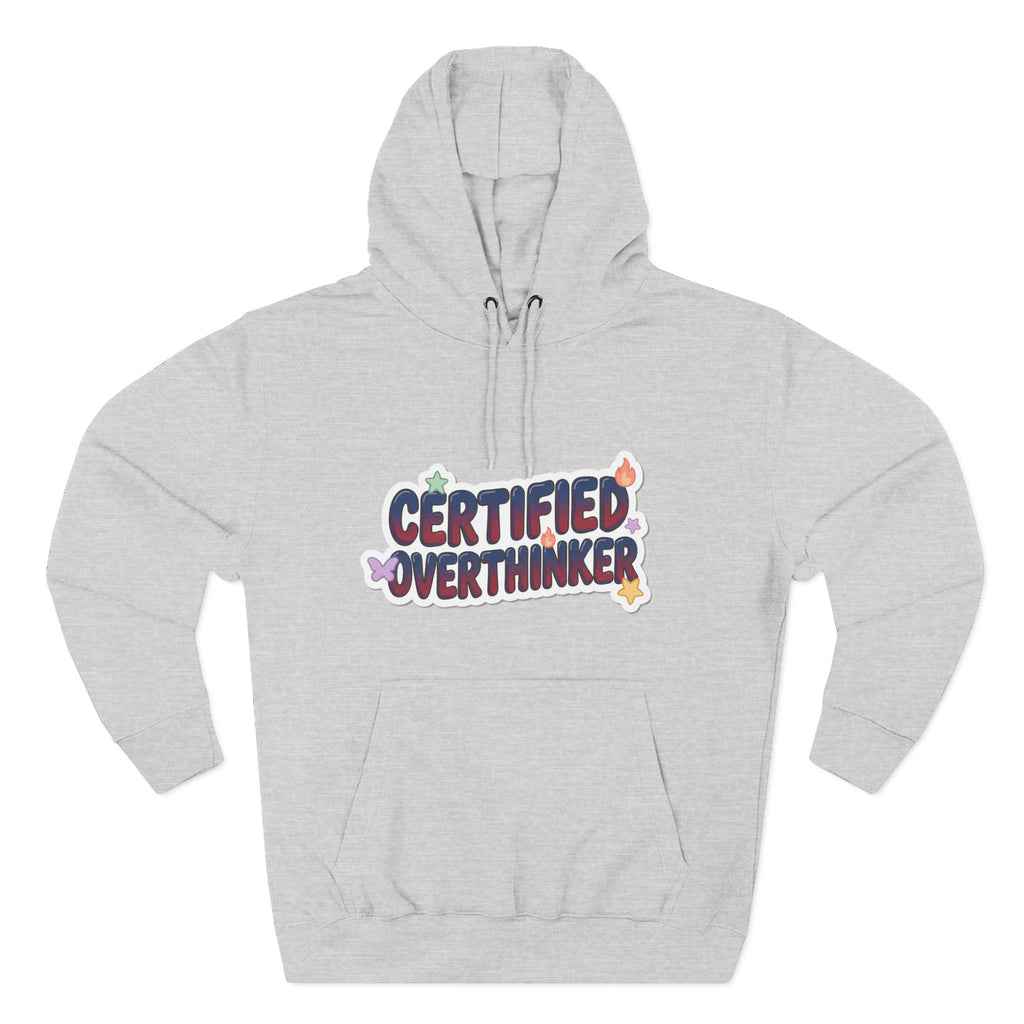 Hoodie — 'Certified Overthinker' & 'Anti Surfing Sun Club' Graphic Pullover