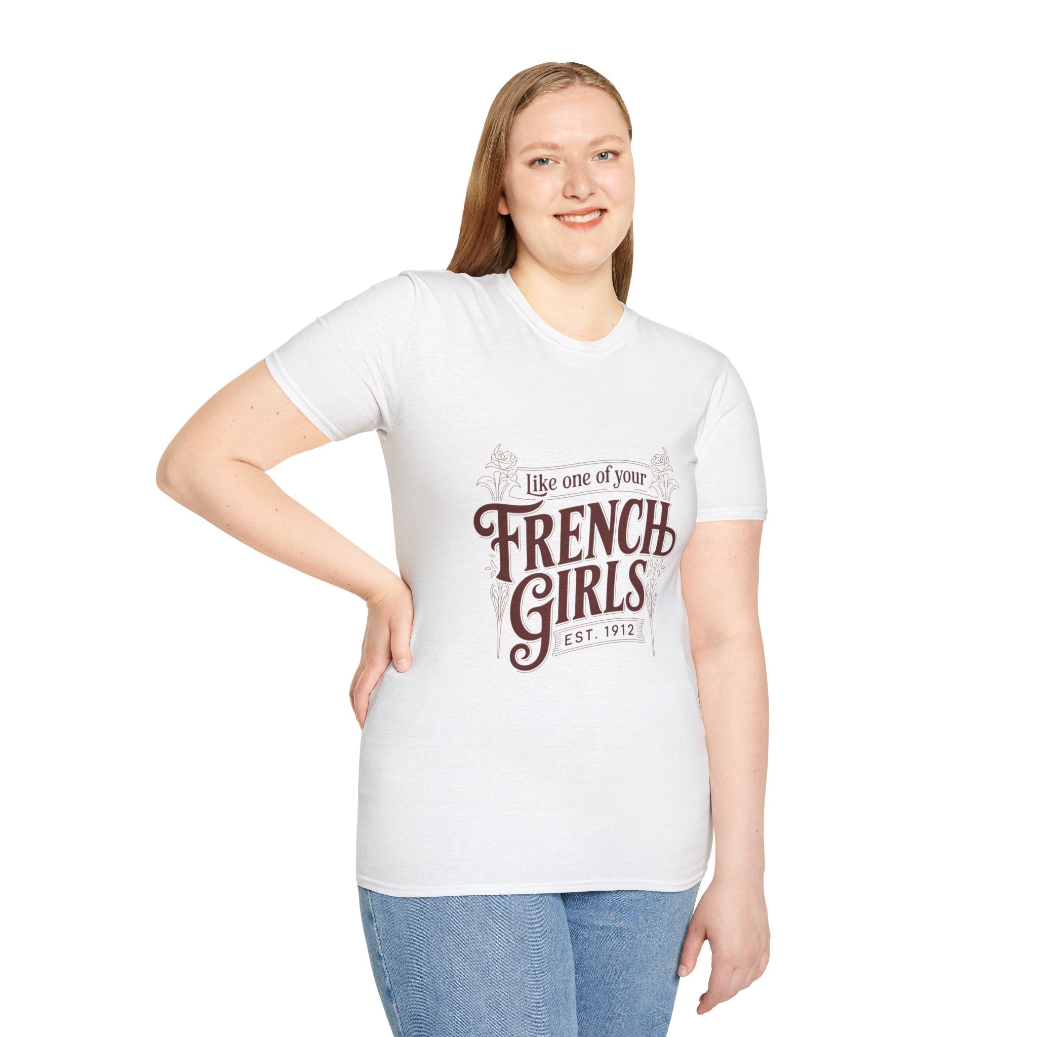 French Girls T-Shirt — "Like One of Your French Girls" Vintage Script Tee