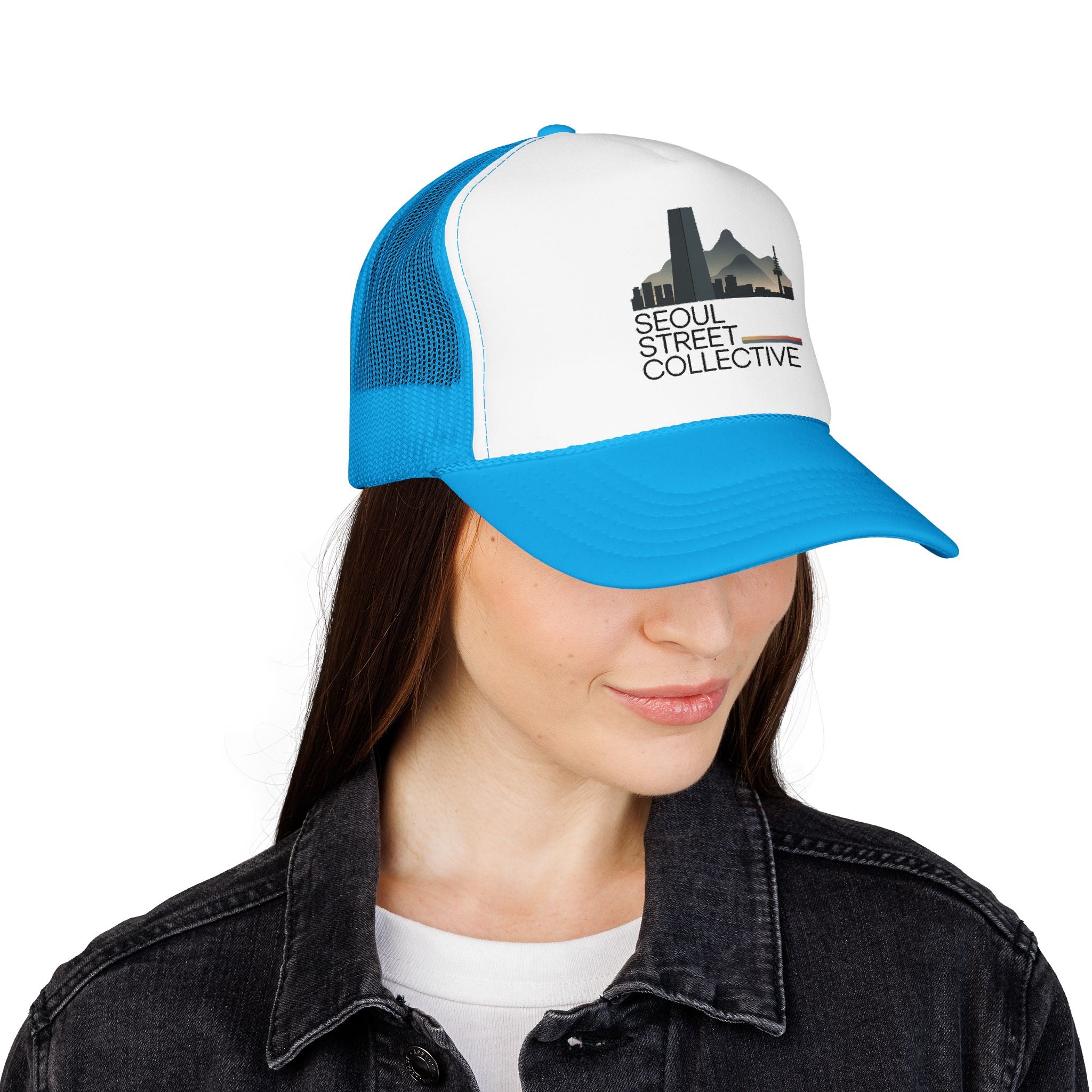 Trucker Hat — Salt Lake City Skyline Vintage Graphic