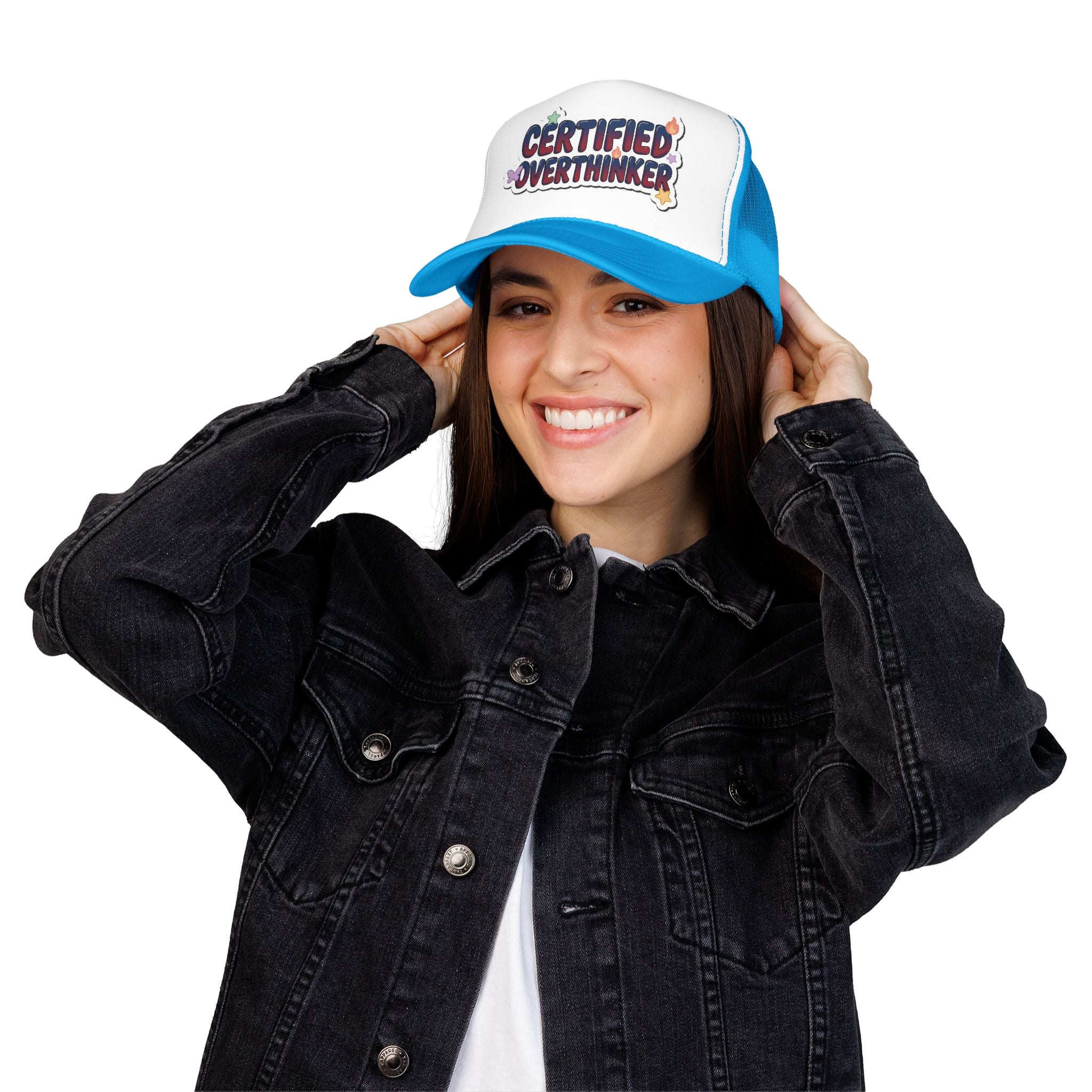 Trucker Hat — "Certified Overthinker" Foam Patch Cap