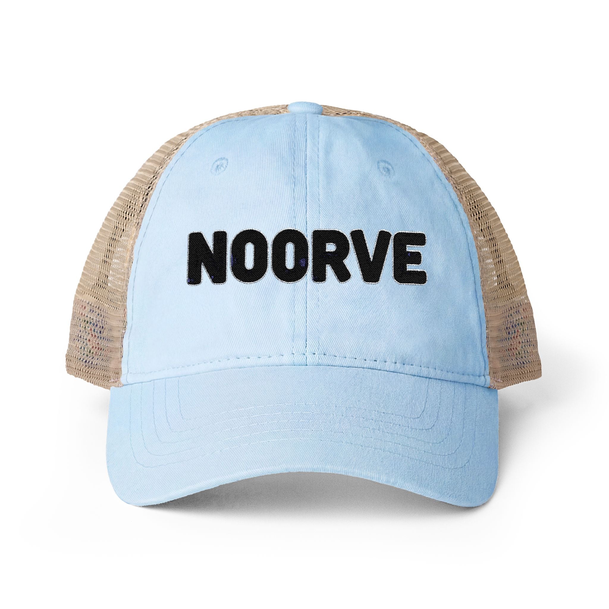Lavender Stripe Washed Mesh-Back Cap | Noorve | Hats