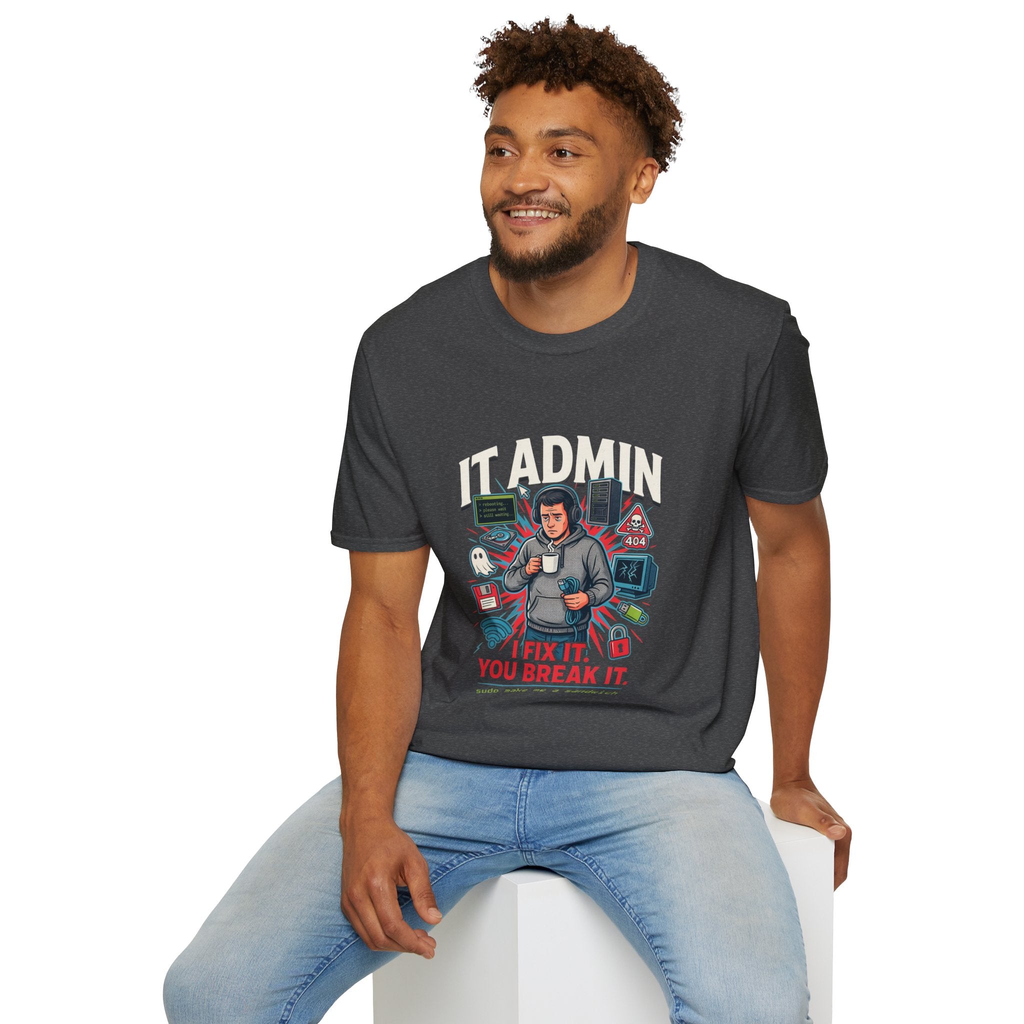 IT Admin T‑Shirt – "I Fix It If You Break It" Graphic Tee for Tech Professionals