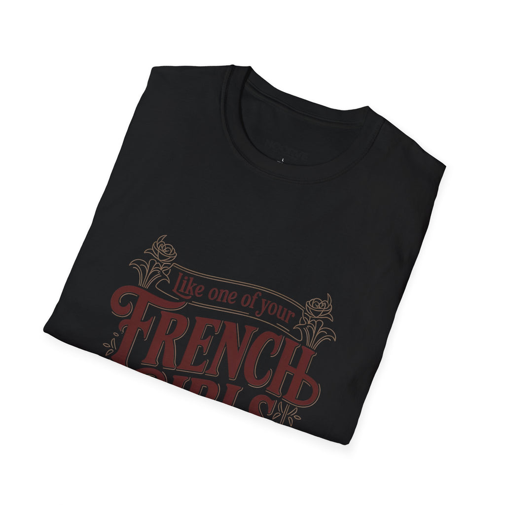 French Girls T-Shirt — "Like One of Your French Girls" Vintage Script Tee