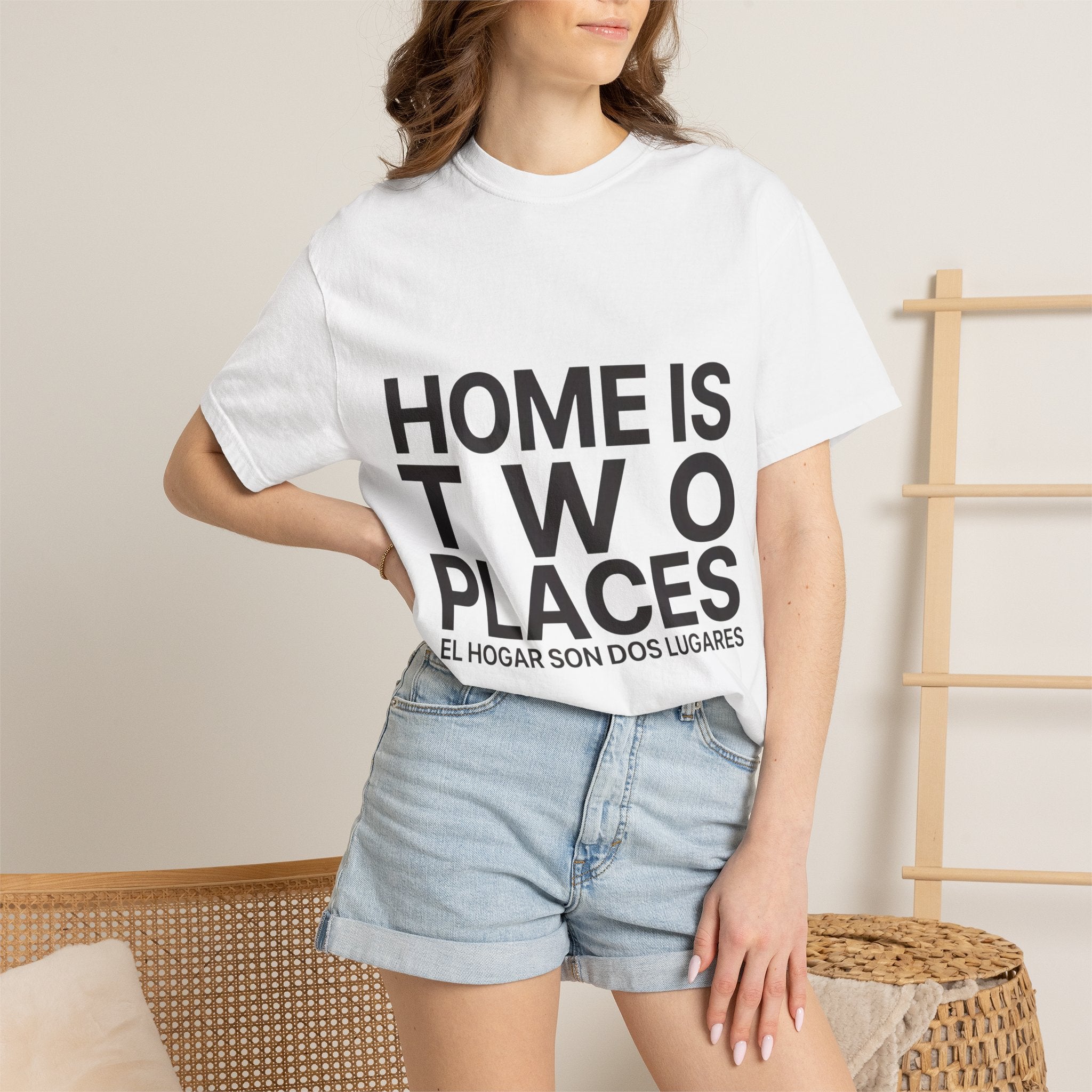 Home Is Two Places T-Shirt — First Generation, Full Heart Graphic Tee | Noorve | T-Shirt