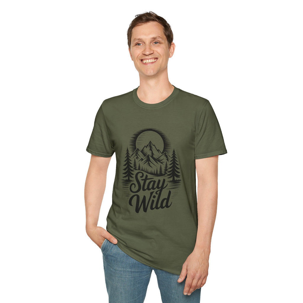 Stay Wild Mountain T-Shirt — Adventure Graphic Tee
