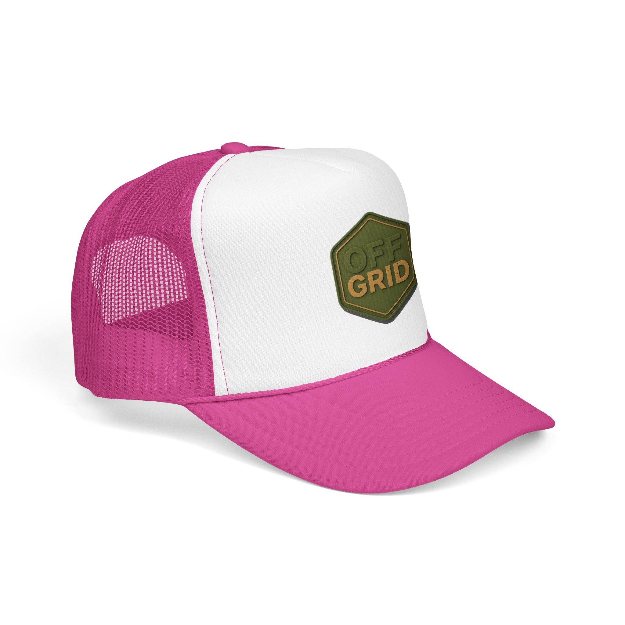 Off Grid Trucker Hat — Outdoor Adventure Foam Mesh Cap