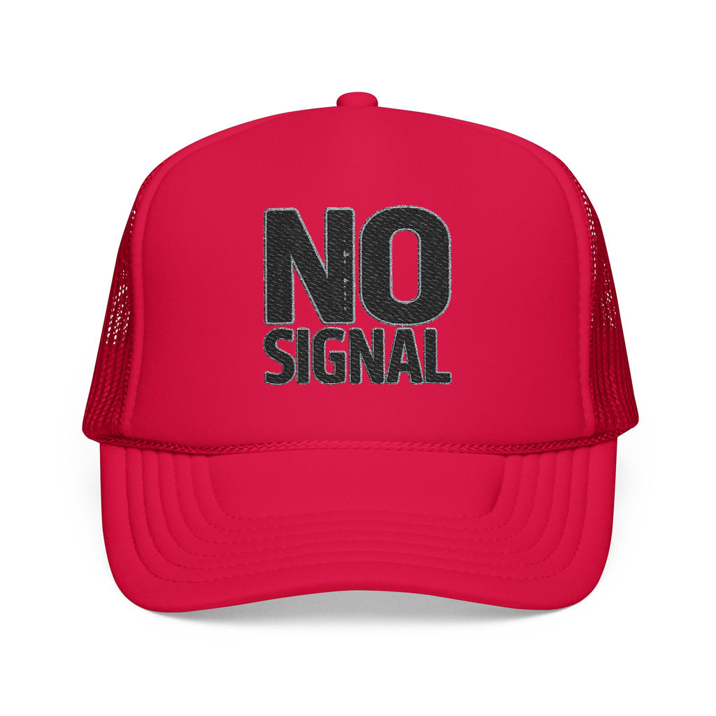 Trucker Hat — NO SIGNAL Distressed Foam Mesh Cap | Noorve | Hats