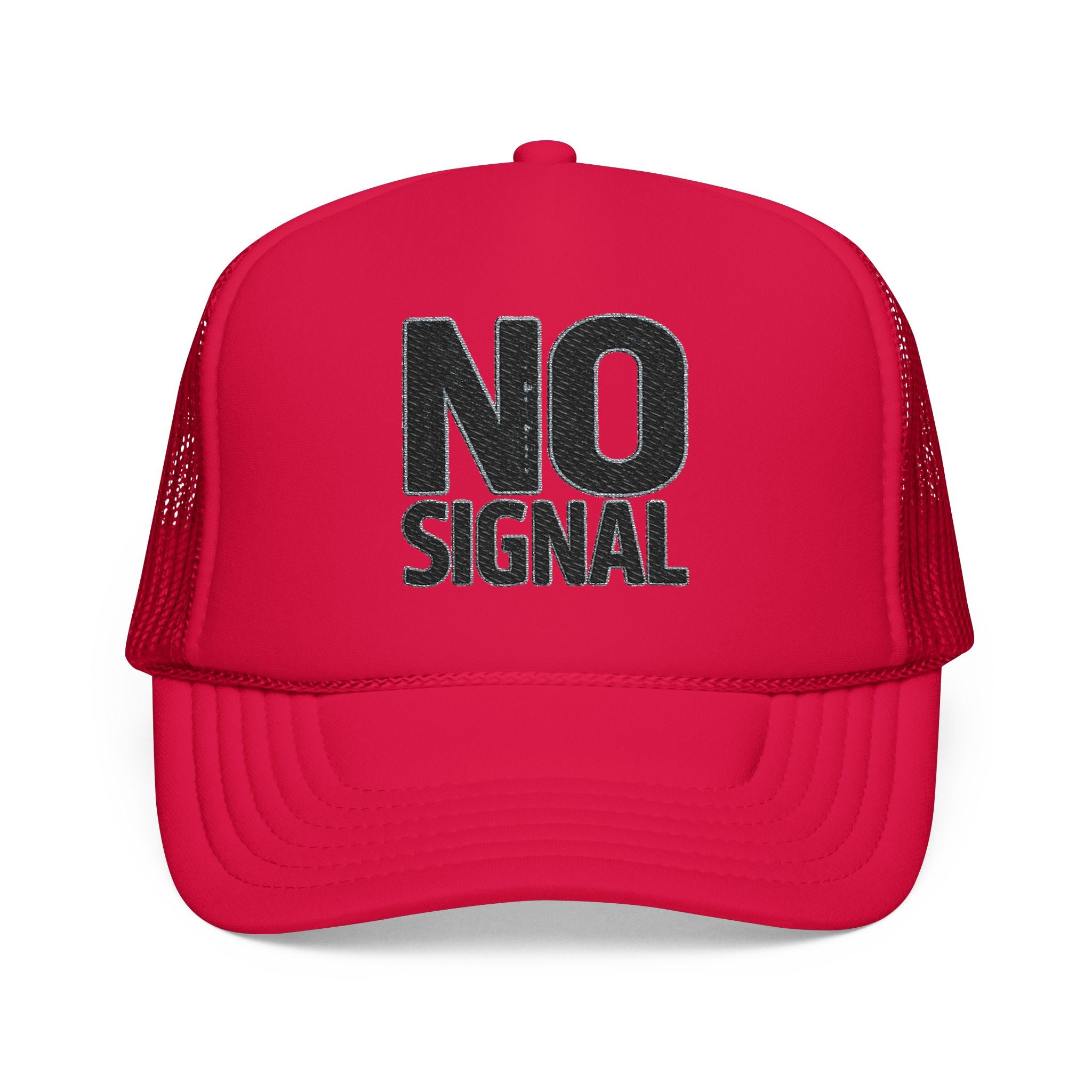 Trucker Hat — NO SIGNAL Distressed Foam Mesh Cap | Noorve | Hats
