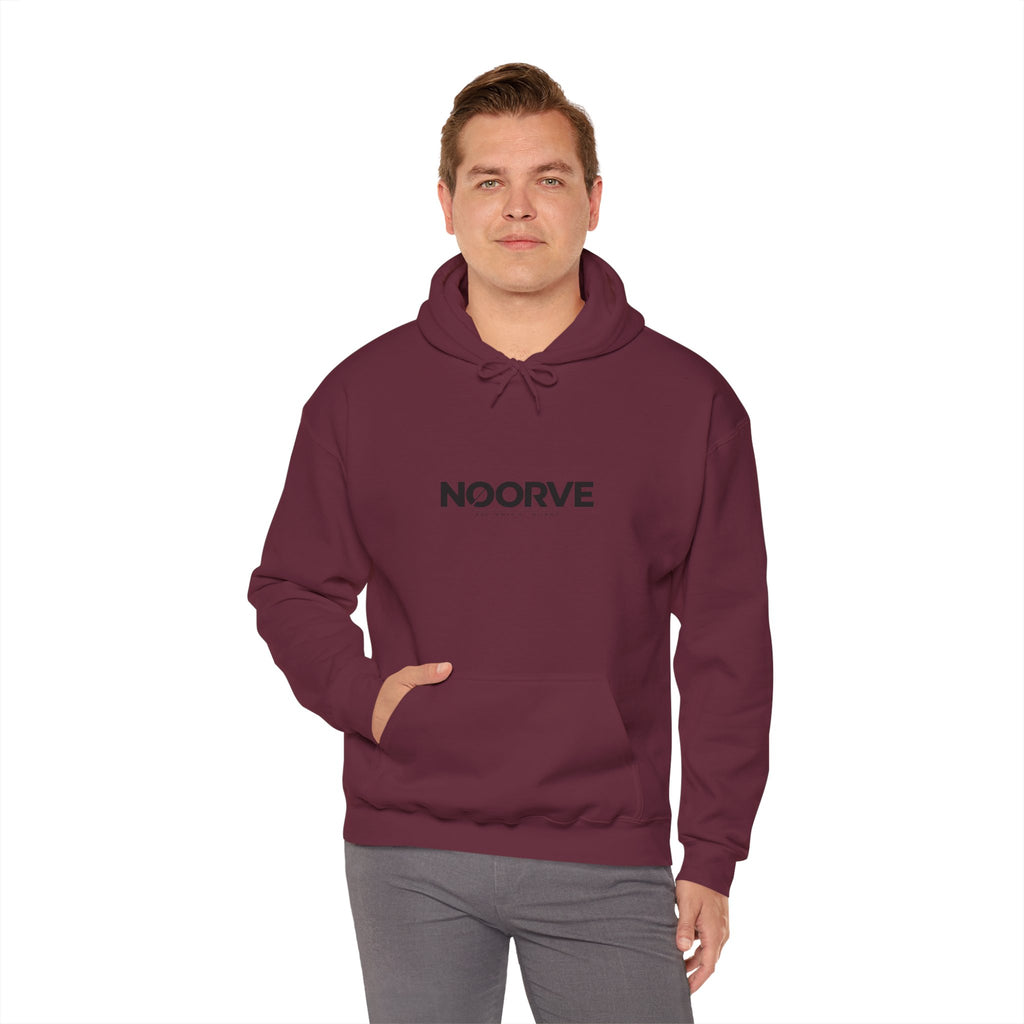 Noorve 'ISHQ' Script Hoodie — Floral Arabic Love Graphic Pullover