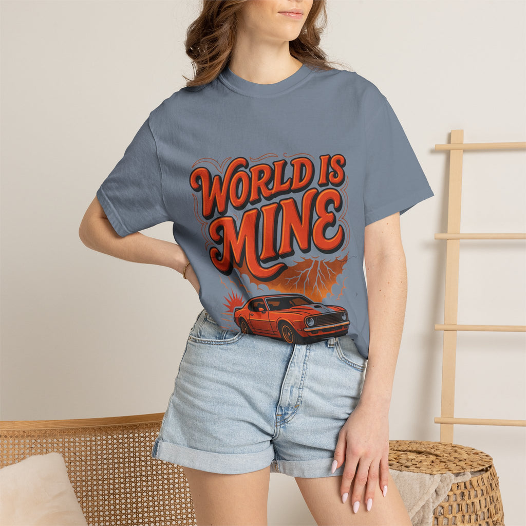 World Is Mine Vintage Muscle Car T-Shirt