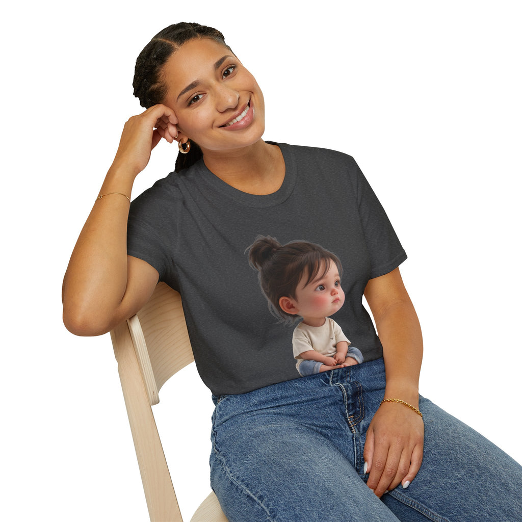 Cute Toddler Portrait T-Shirt — Adorable Baby Face Graphic Tee