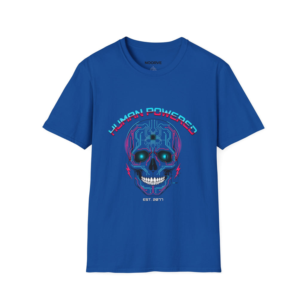 Skull "Human Powered" Graphic T-Shirt