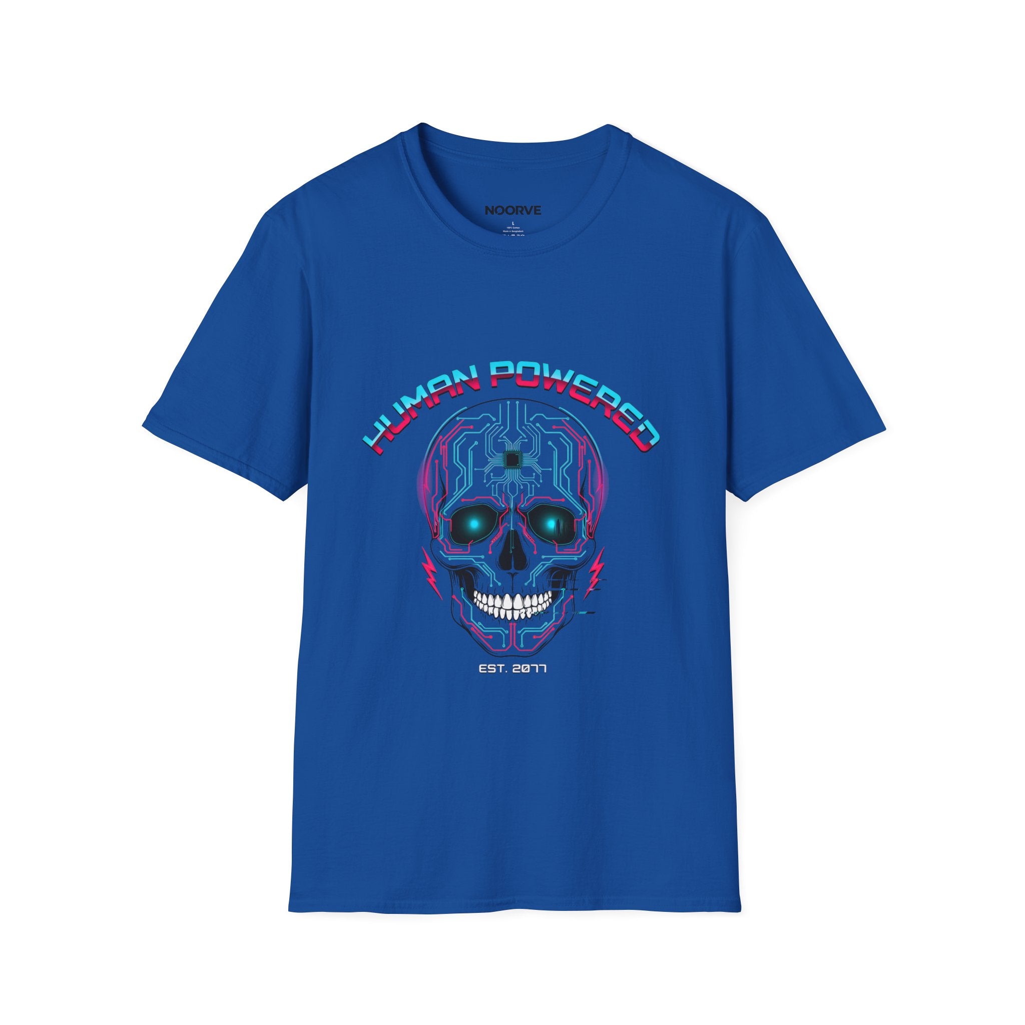 Skull "Human Powered" Graphic T-Shirt