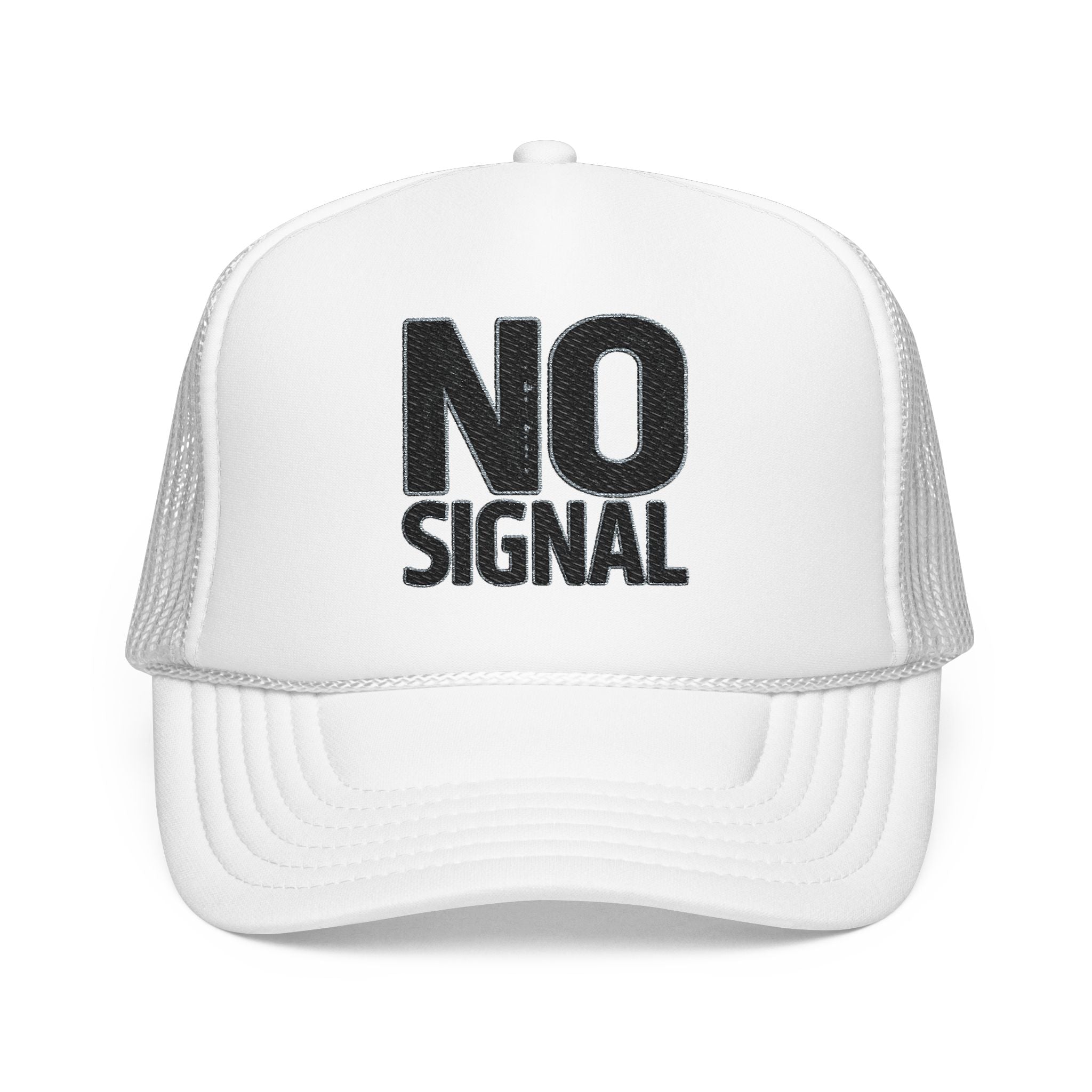 Trucker Hat — NO SIGNAL Distressed Foam Mesh Cap | Noorve | Hats