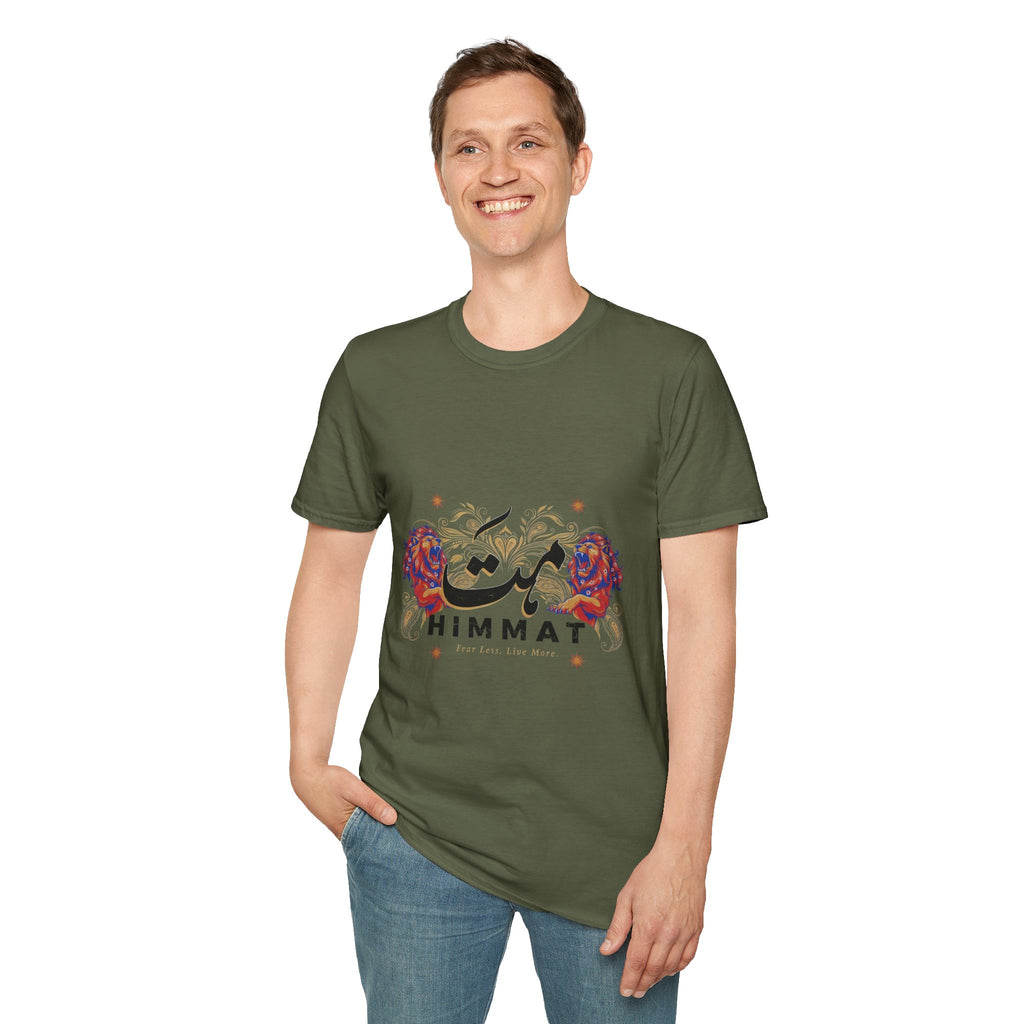 Himmat Floral Calligraphy T-Shirt — Inspirational Urdu Design