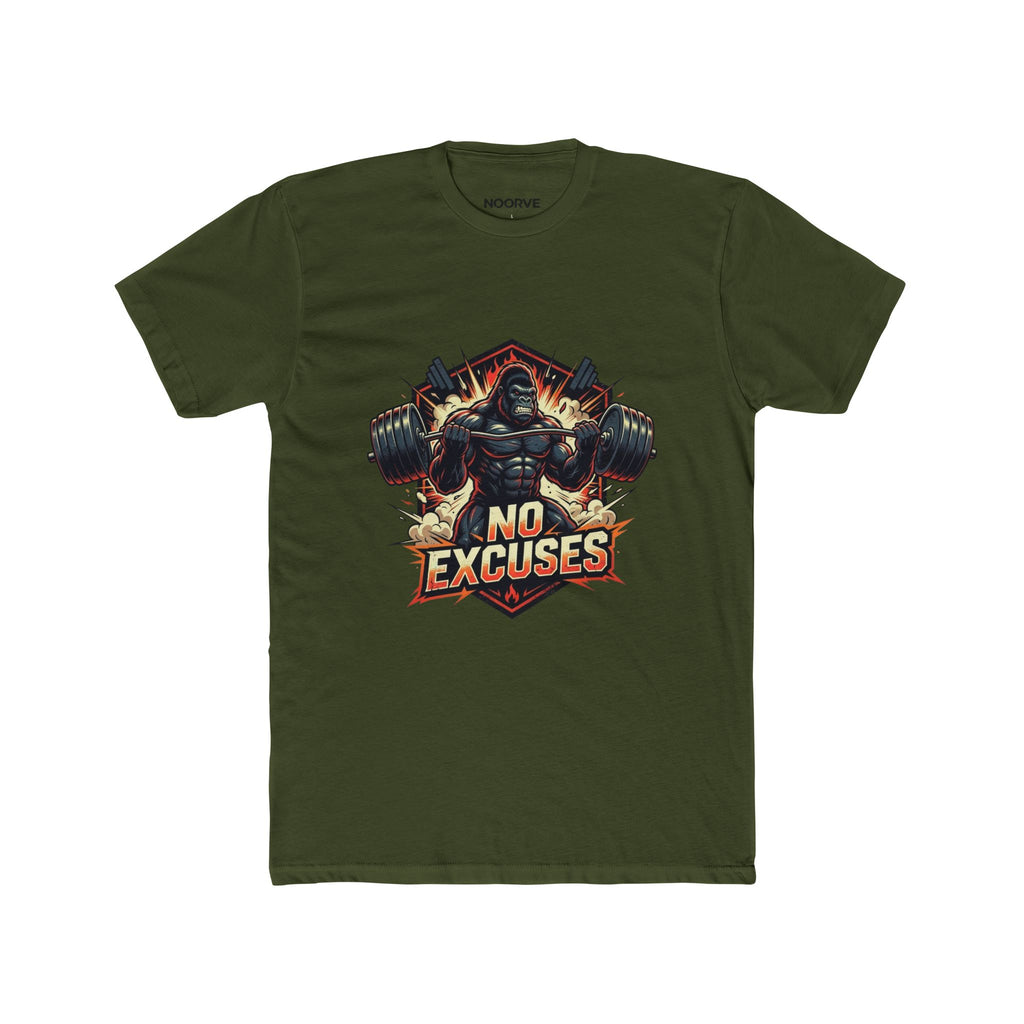No Excuses Gym T-Shirt — Motivational Weightlifting Tee | Noorve | T-Shirt