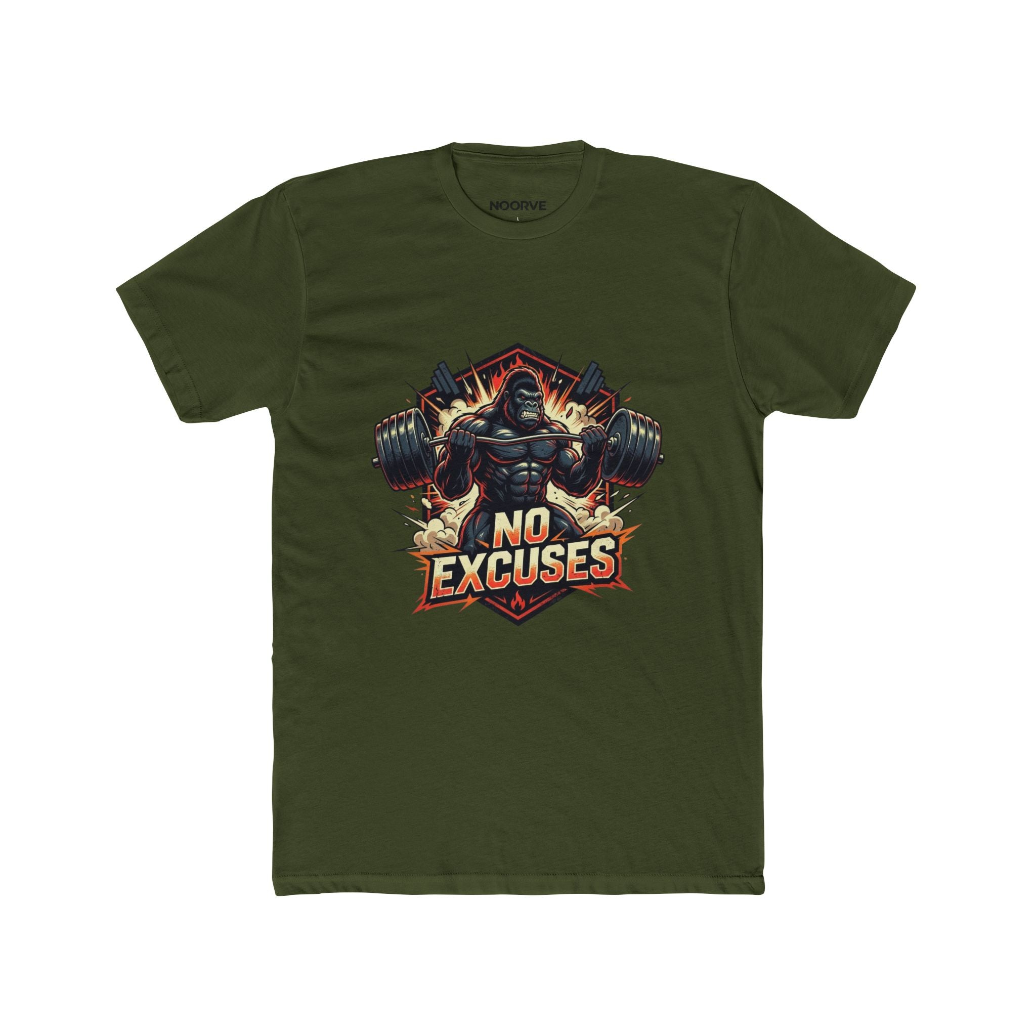 No Excuses Gym T-Shirt — Motivational Weightlifting Tee | Noorve | T-Shirt