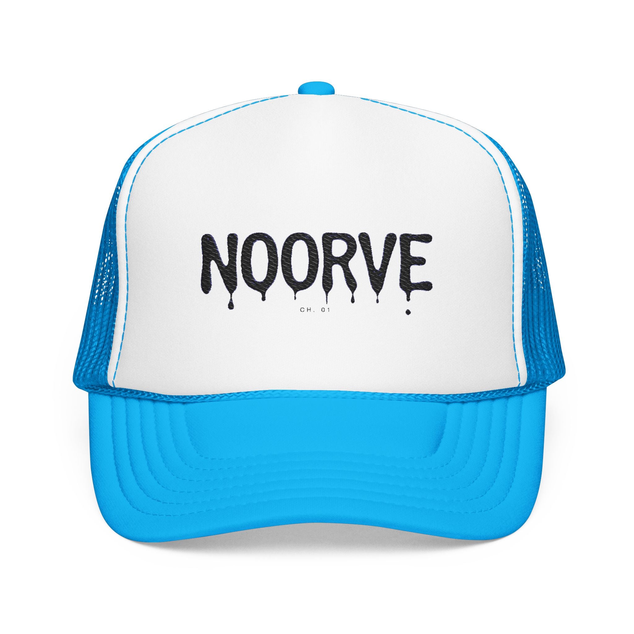 Drip Logo Trucker Hat — Noorvé Glimmer Foam Cap | Noorve | Hats