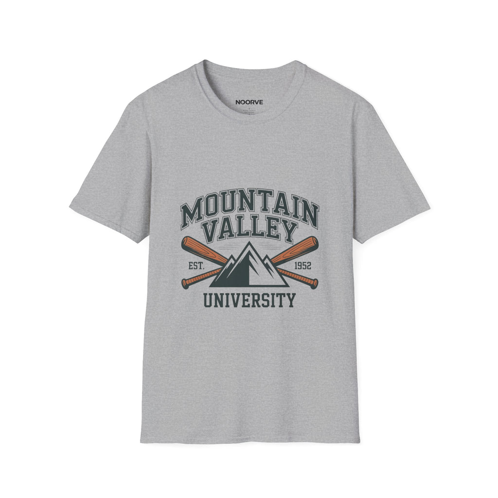 Mountain Valley University T‑Shirt — Vintage Collegiate Outdoor Tee
